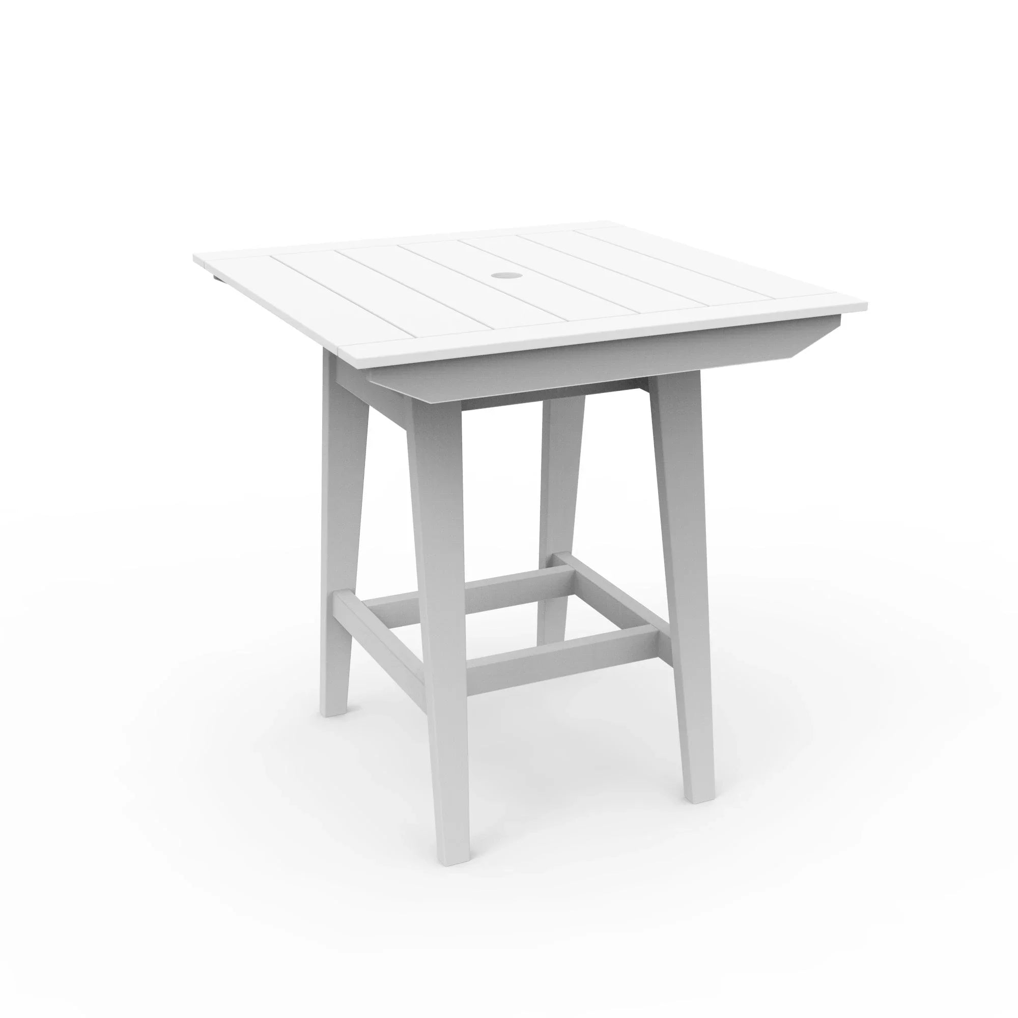 Seaside Casual MAD 40" x 40" Square Bar Table with Umbrella Hole