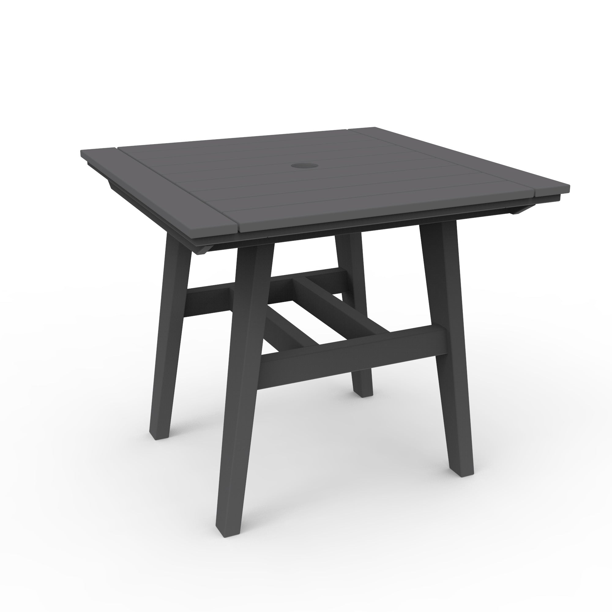 Seaside Casual MAD 33" x 33" Square Dining Table with Umbrella Hole