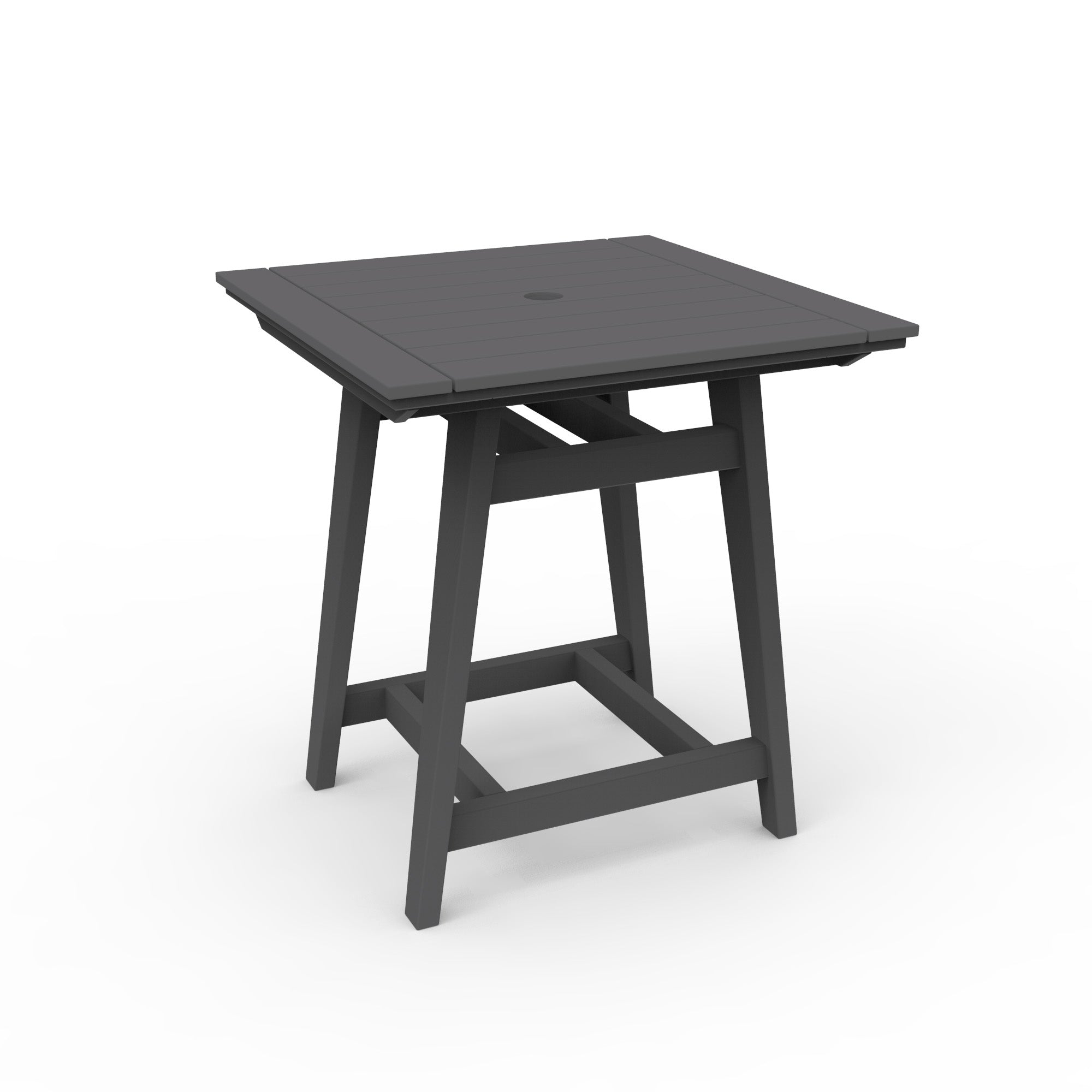 Seaside Casual MAD 33" x 33" Square Balcony Table with Umbrella Hole
