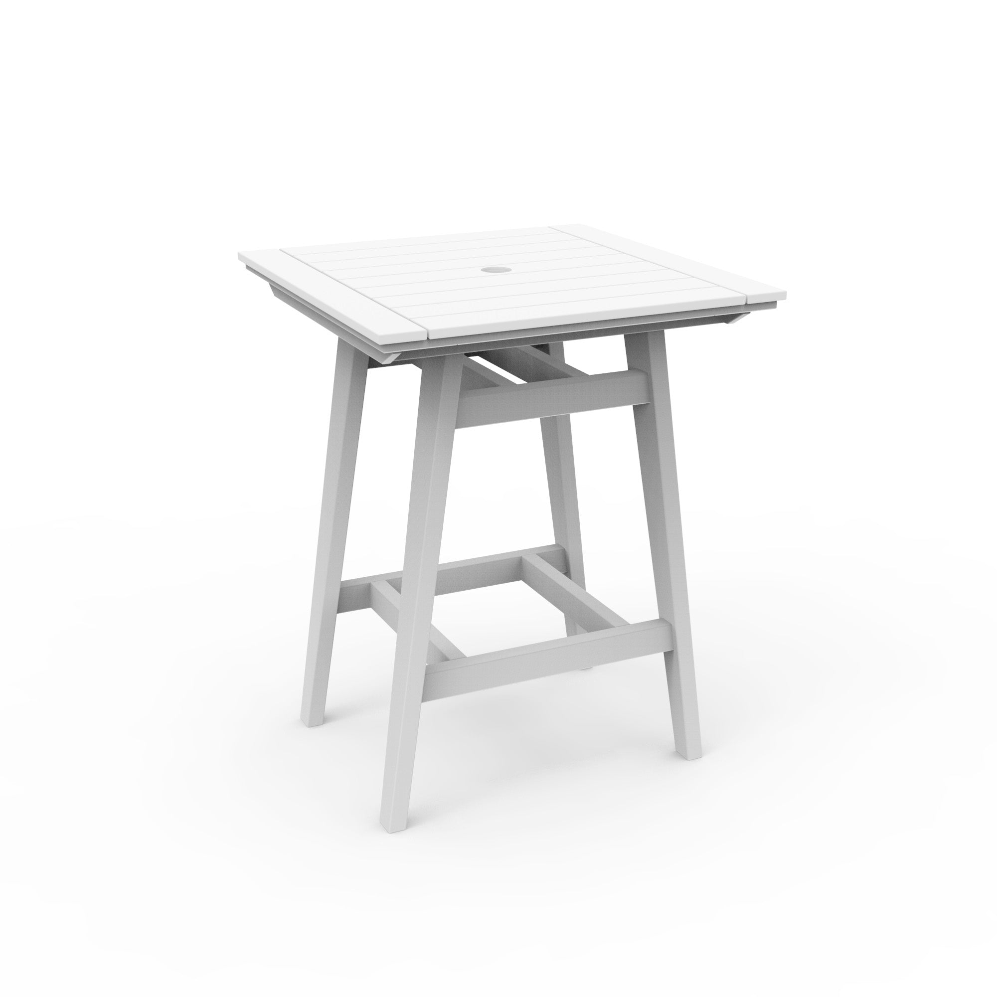 Seaside Casual MAD 33" x 33" Square Bar Table with Umbrella Hole