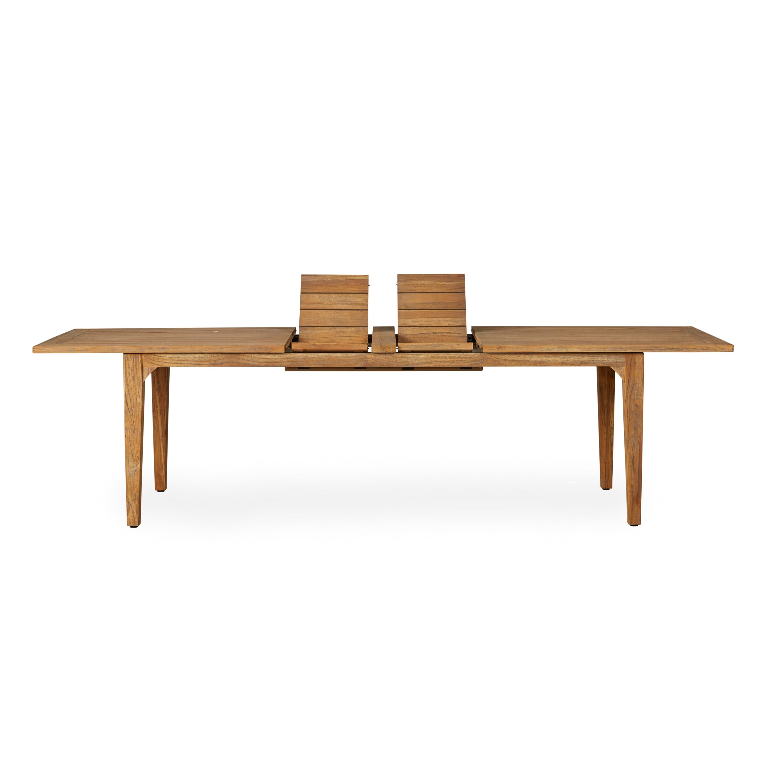 Lloyd Flanders Teak Double Butterfly Leaf Extension Dining Table