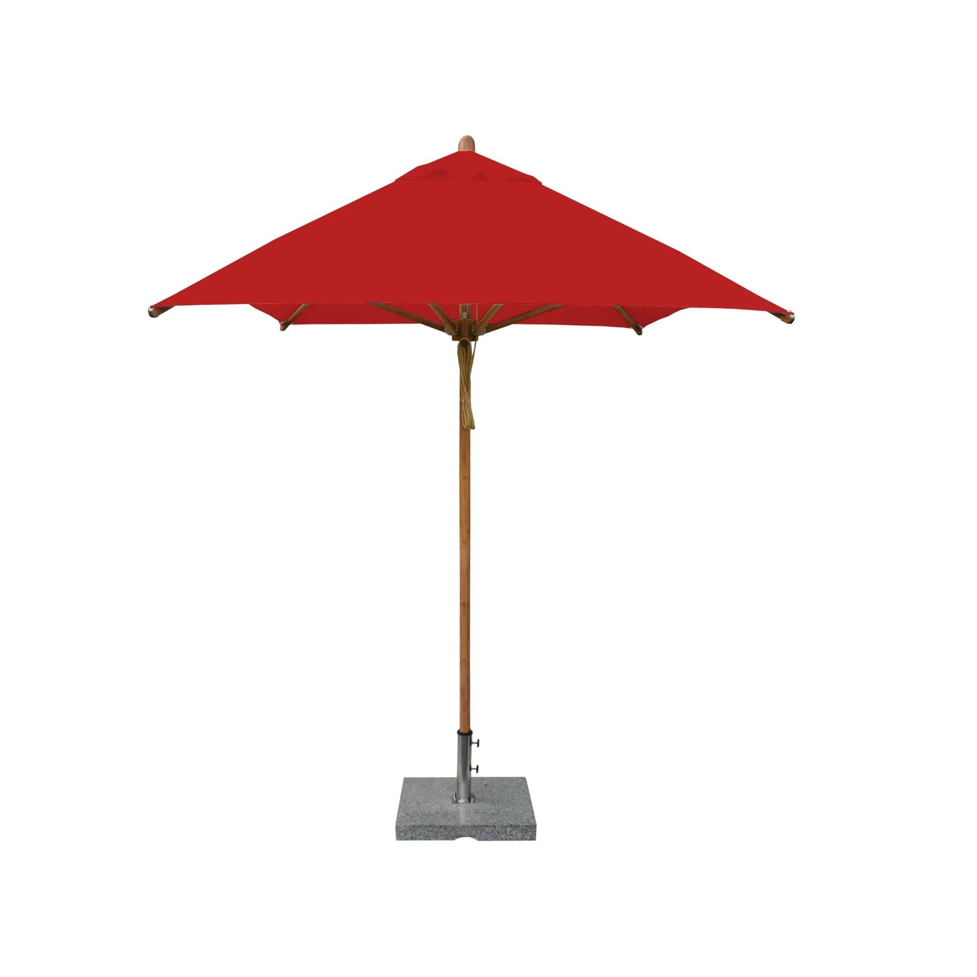 Levante 6.5' x 10' Rectangular Bamboo Market Umbrella