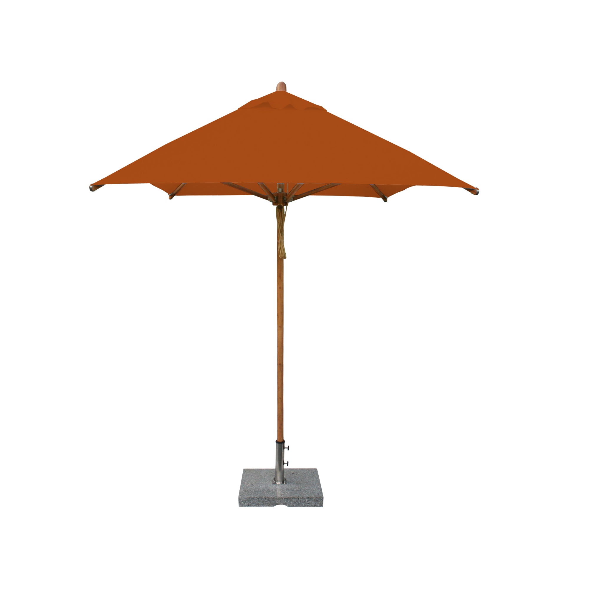 Levante 6.5' x 10' Rectangular Bamboo Market Umbrella