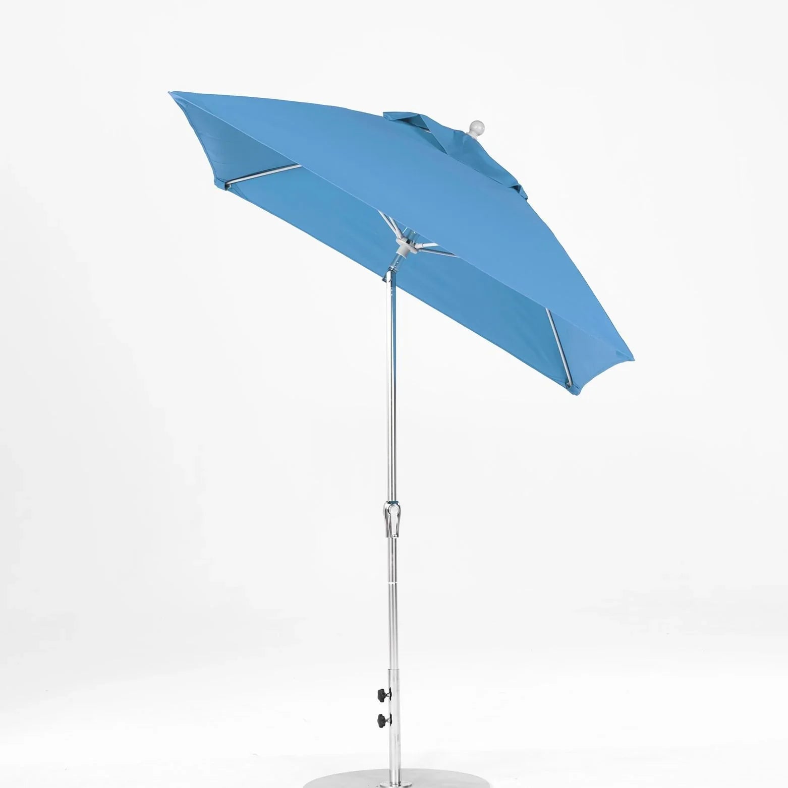Monterey Aluminum 6.5' Crank Lift Auto Tilt Square Umbrella w/ Fiberglass Ribs