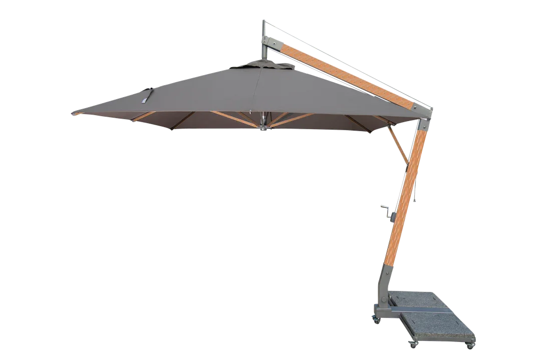 Hurricane 11' Square Aluminum Cantilever Umbrella