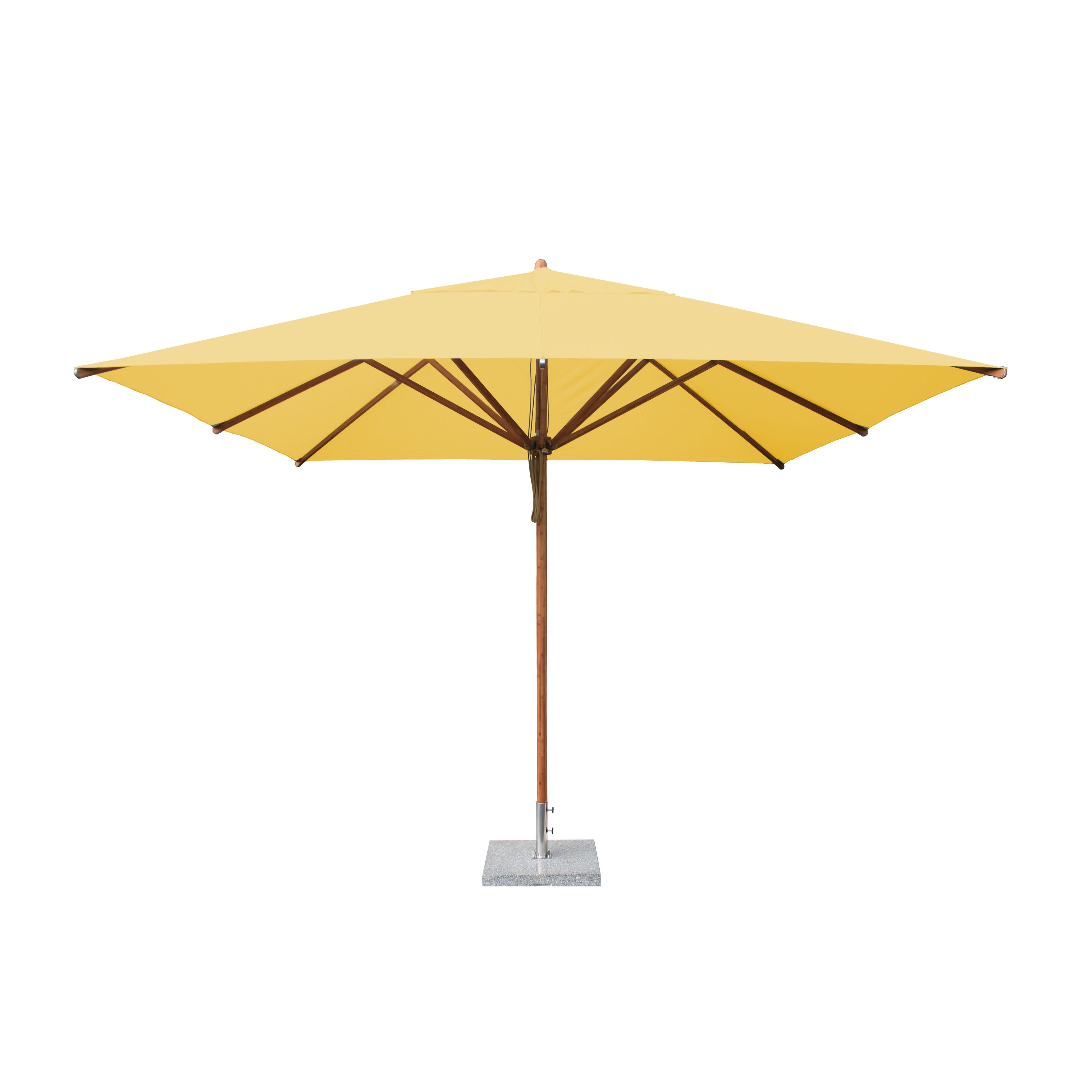 Levante 11' Square Bamboo Market Umbrella