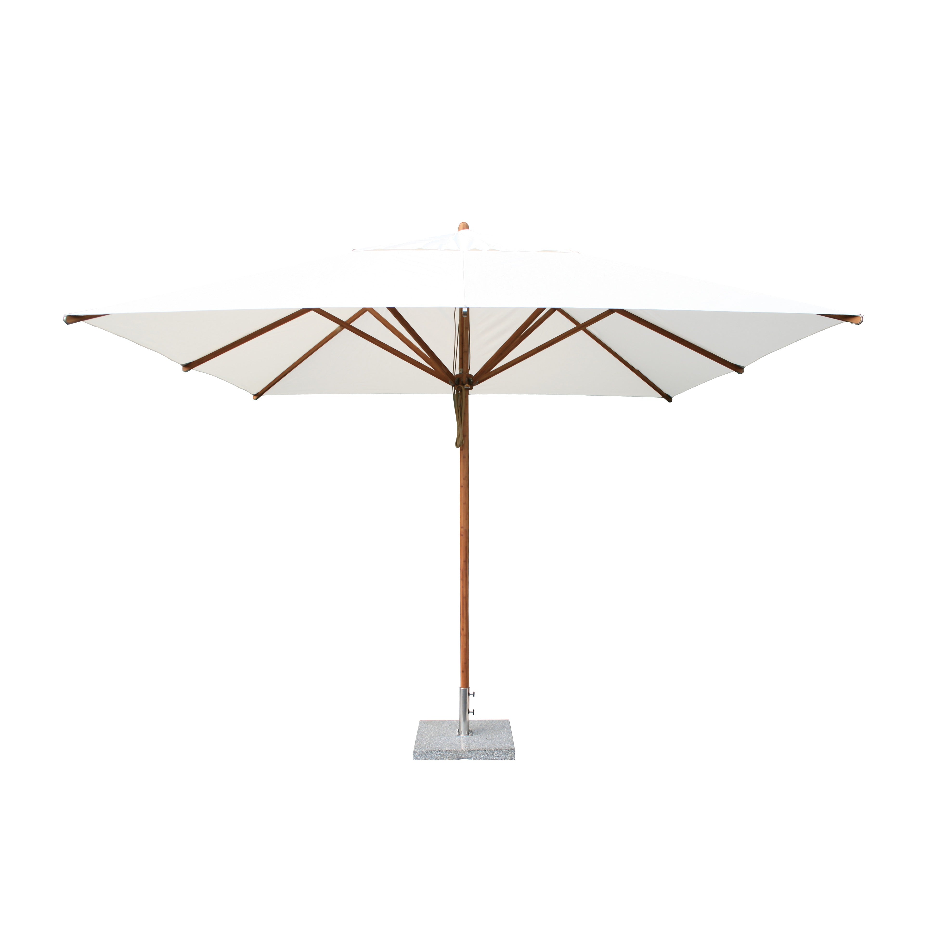 Levante 11' Square Bamboo Market Umbrella