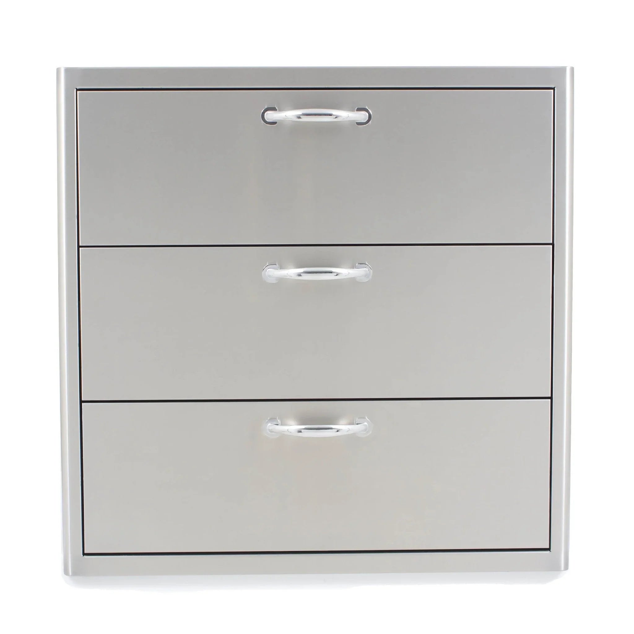 30" Stainless Steel Triple Access Drawer