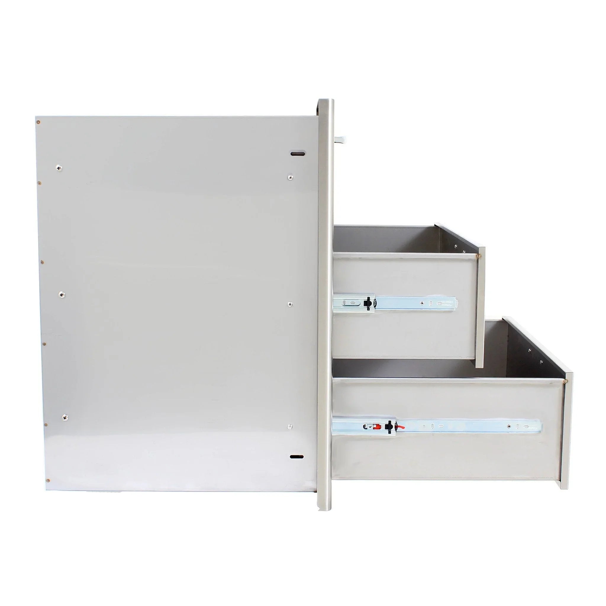 30" Stainless Steel Triple Access Drawer