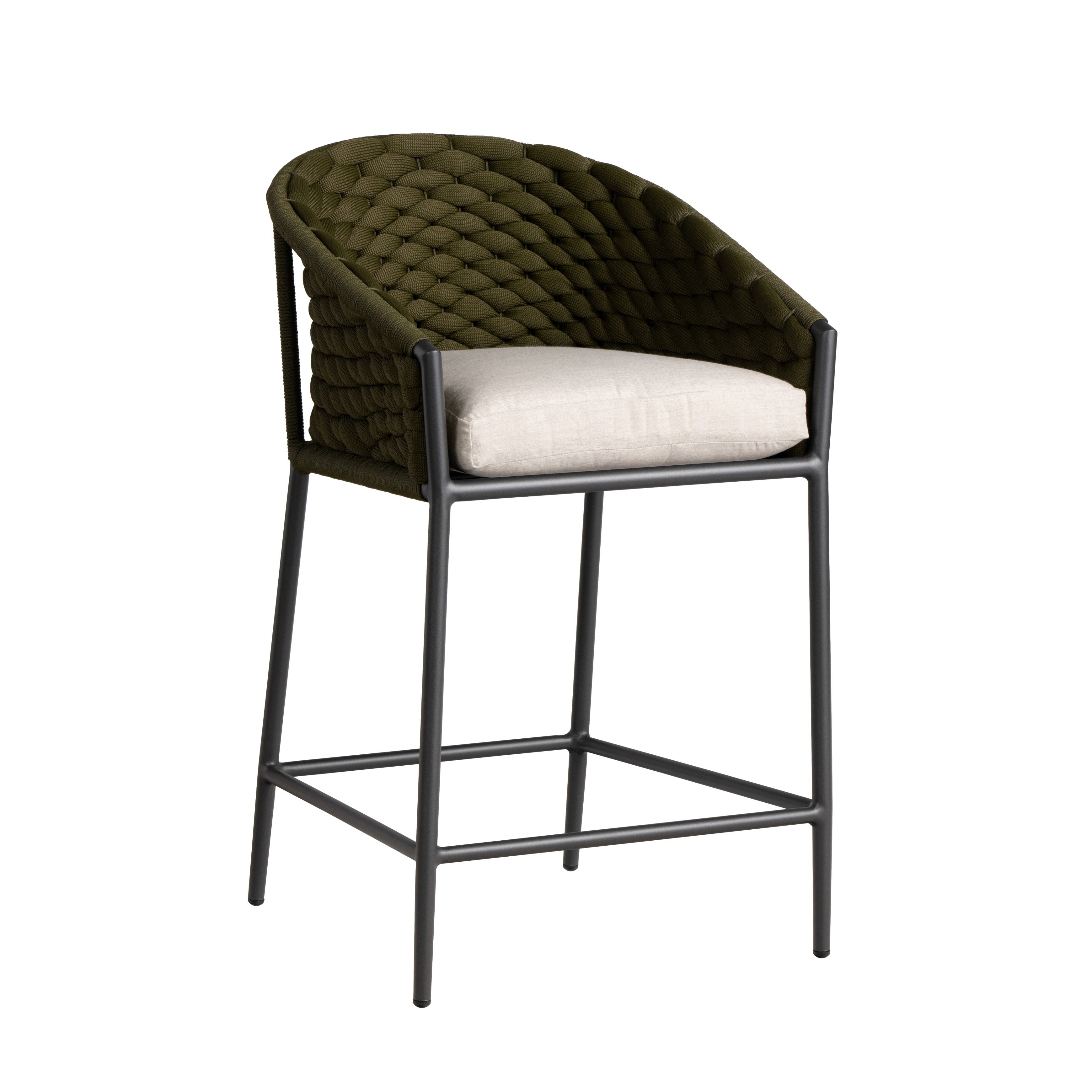 Lloyd Flanders Escape Cushioned Balcony Stool