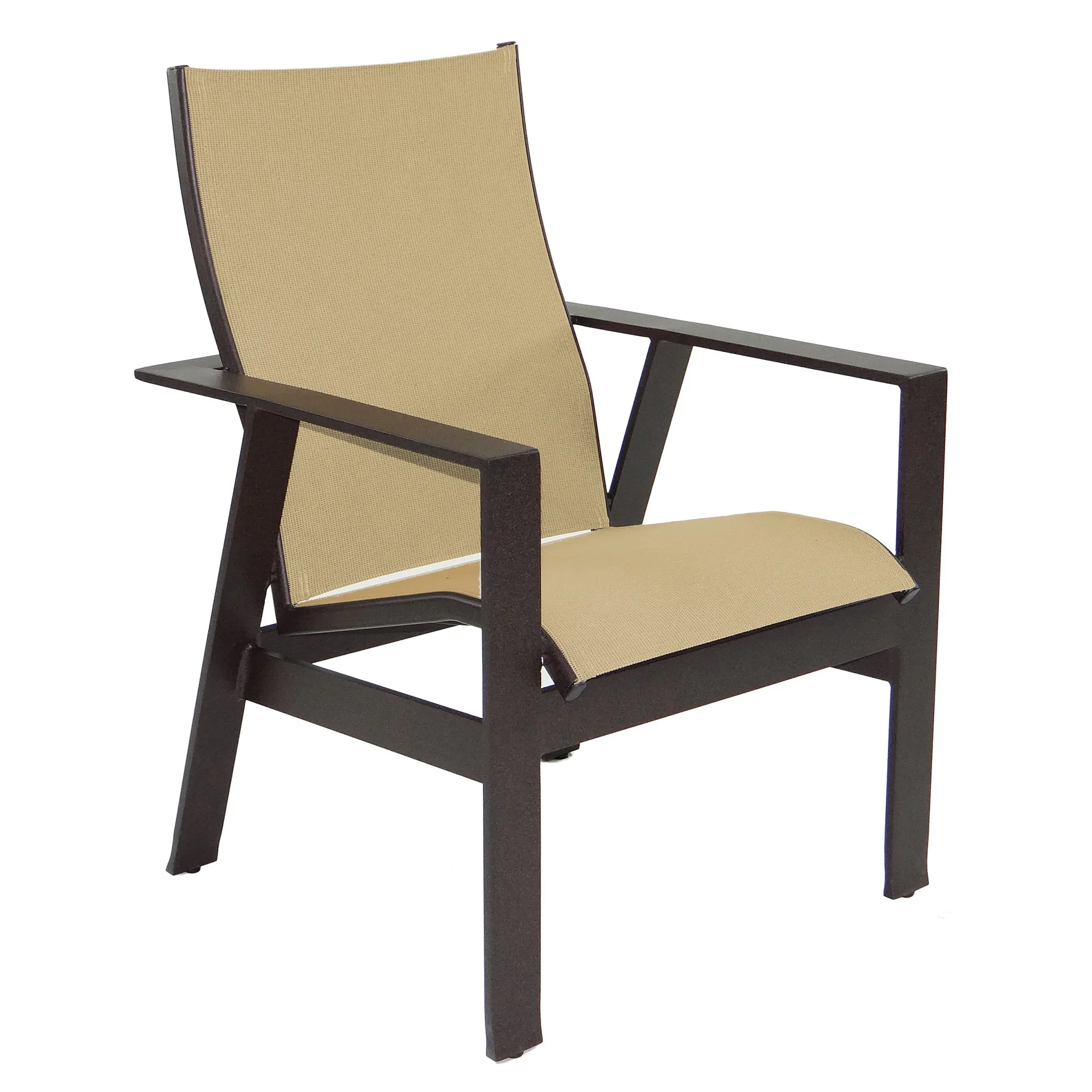 Trento Padded Sling Dining Arm Chair 3175P by Castelle
