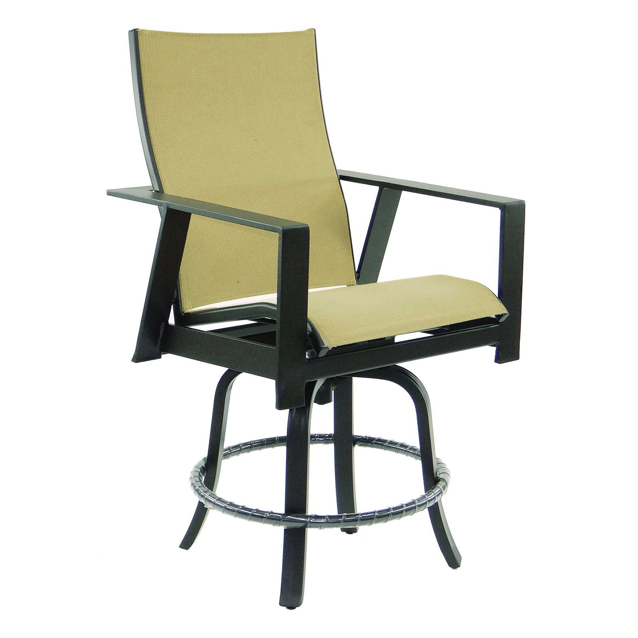 Trento Sling Swivel Counter Arm Chair