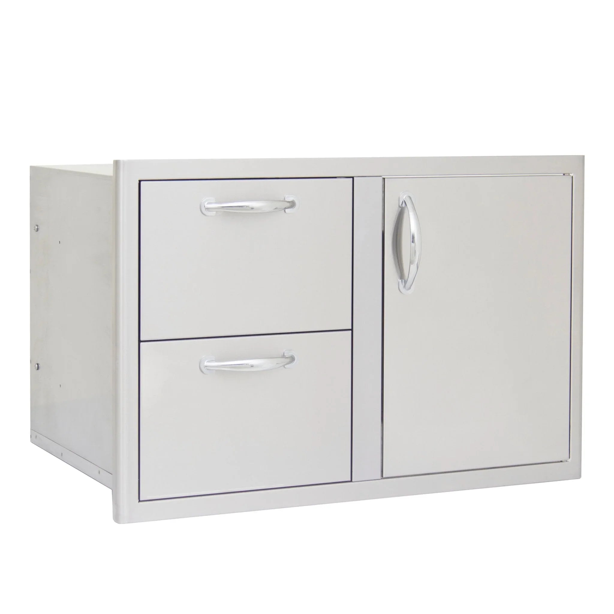 32" Stainless Steel Access Door and Double Drawer Combo