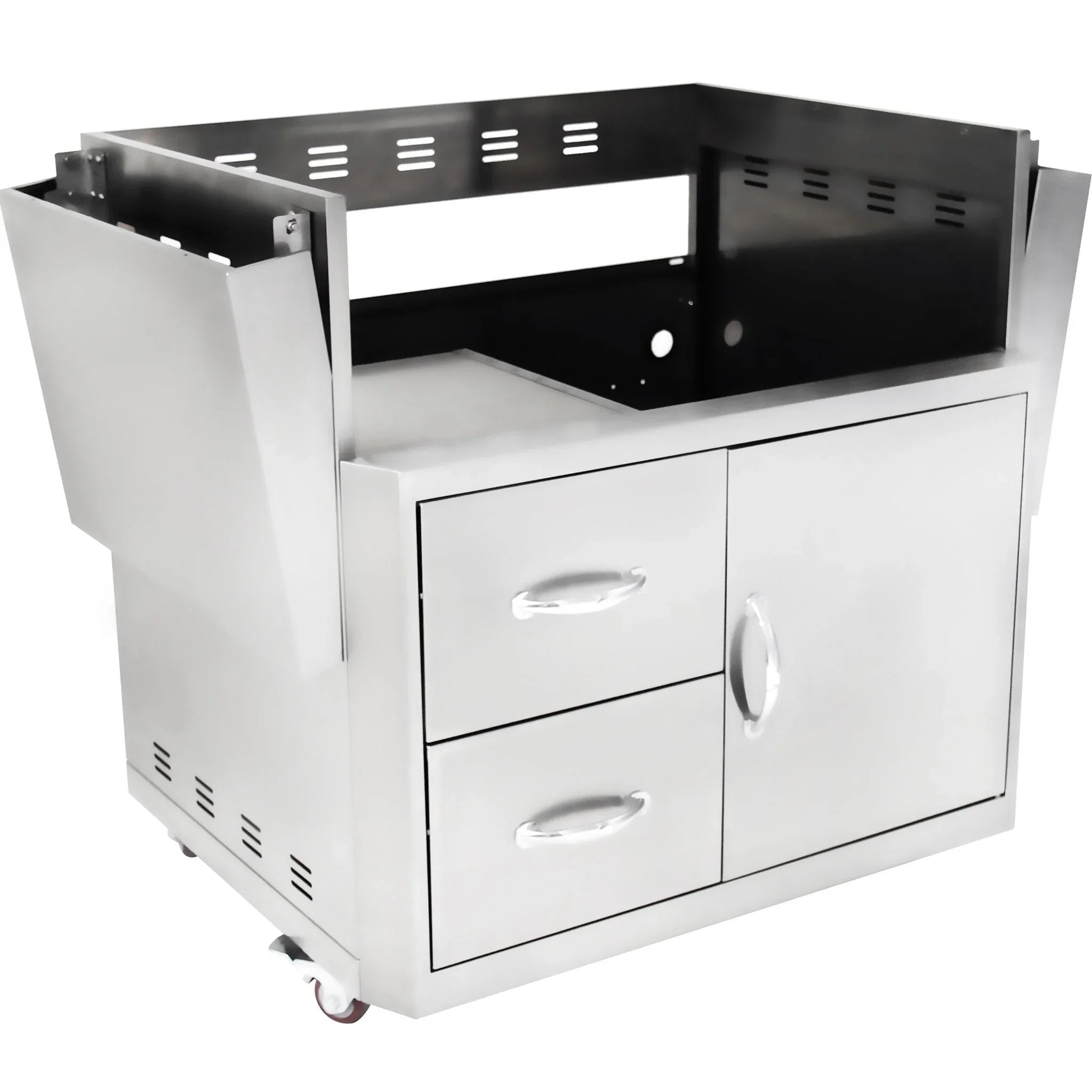 Stainless Steel Grill Cart for Professional 34" 3-Burner Gas Grill