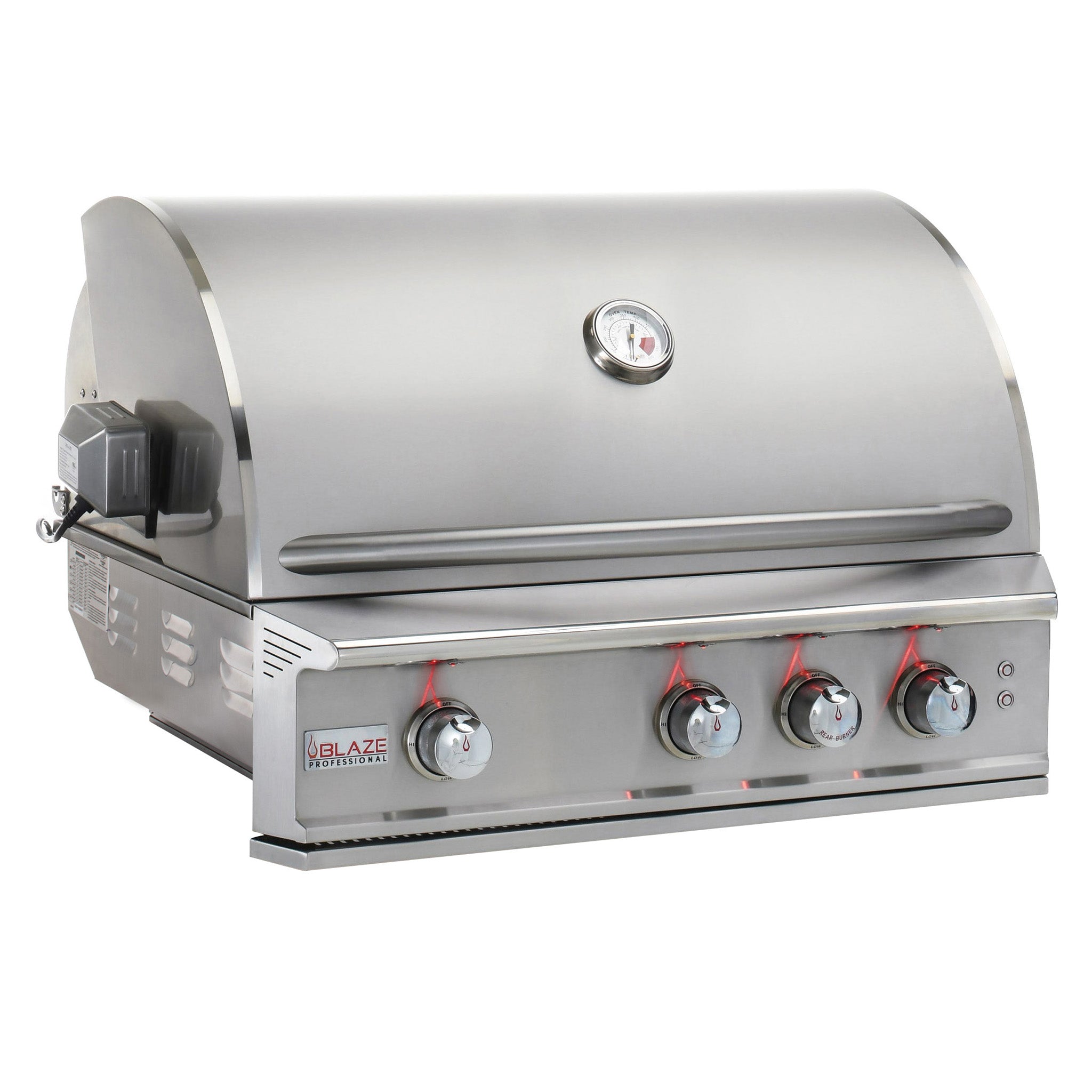 Professional 34" Stainless Steel 3-Burner Built-In Gas Grill