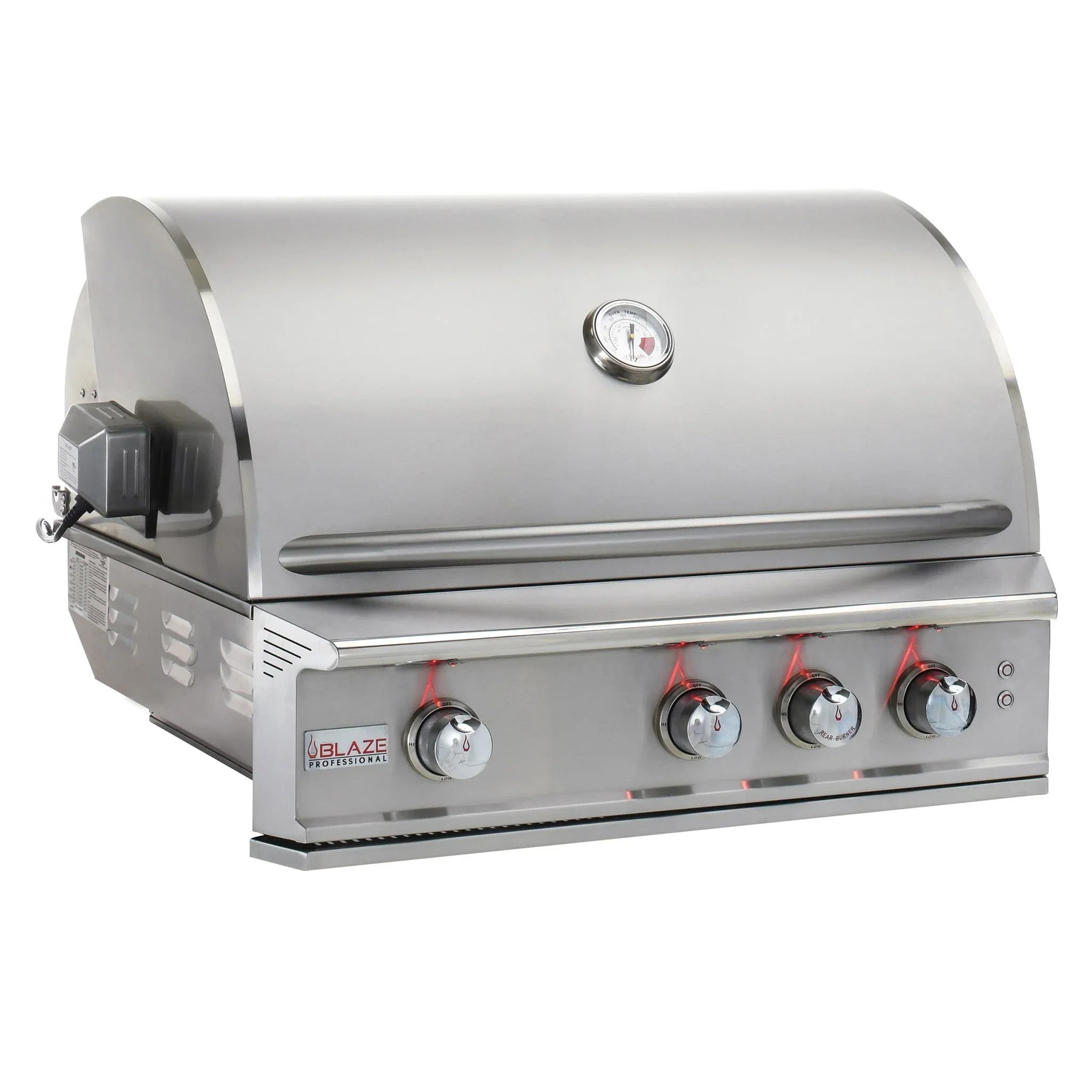 Professional 34" Stainless Steel 3-Burner Built-In Gas Grill