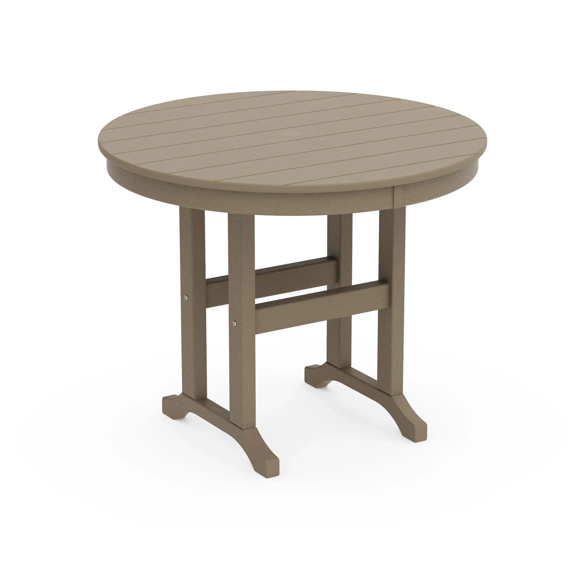36" Round Farmhouse Dining Table 8