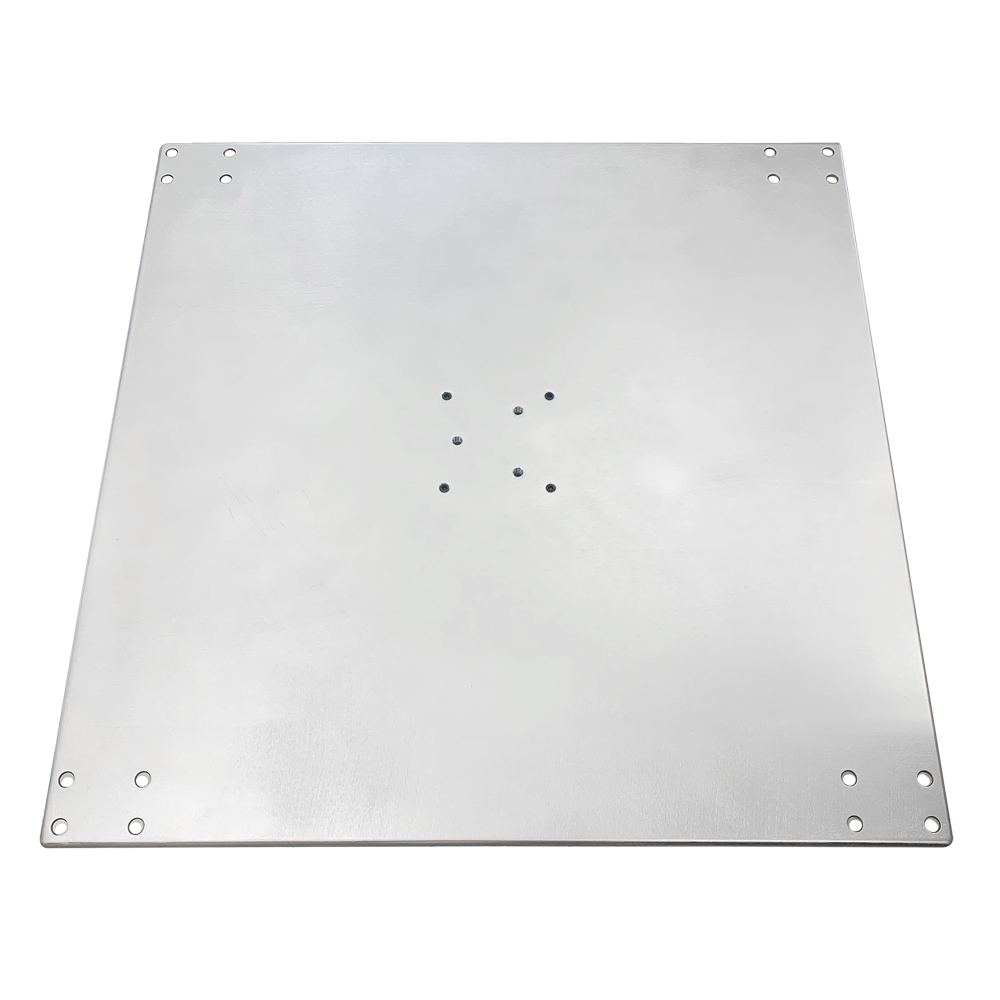 Galvanized Stackable 200 lb. Steel Plate Square Umbrella Base w/ Optional Wheels