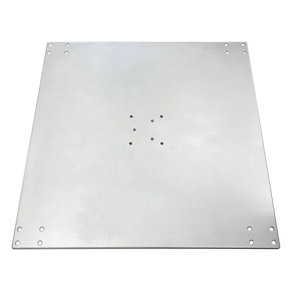 Galvanized Stackable 200 lb. Steel Plate Square Umbrella Base w/ Optional Wheels
