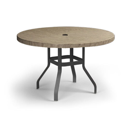 Slate 48" Round Balcony Table 3748RBSL by Homecrest