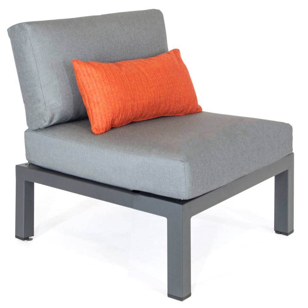 Elba Cushioned Armless Lounge Chair