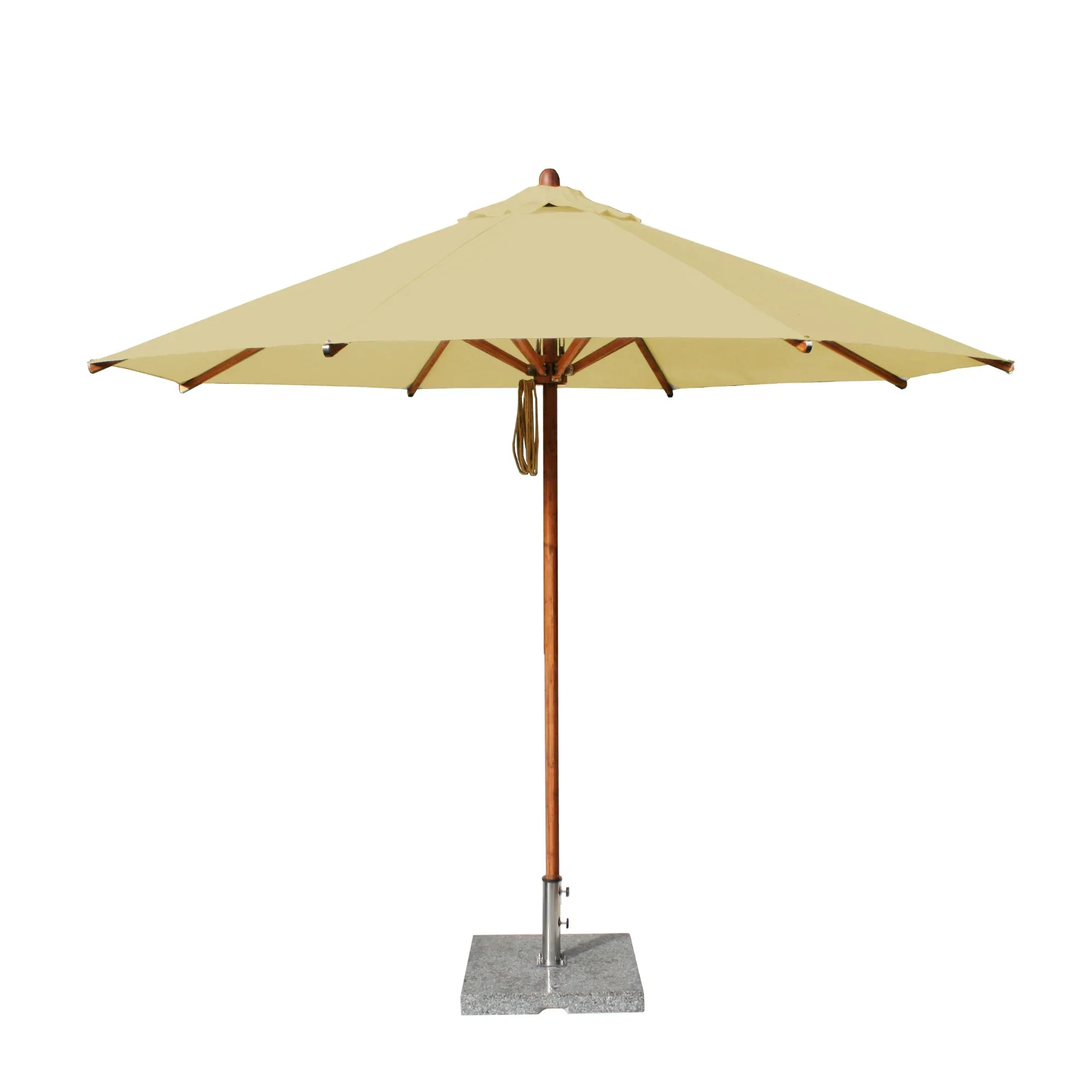 Levante 10' Round Bamboo Market Umbrella