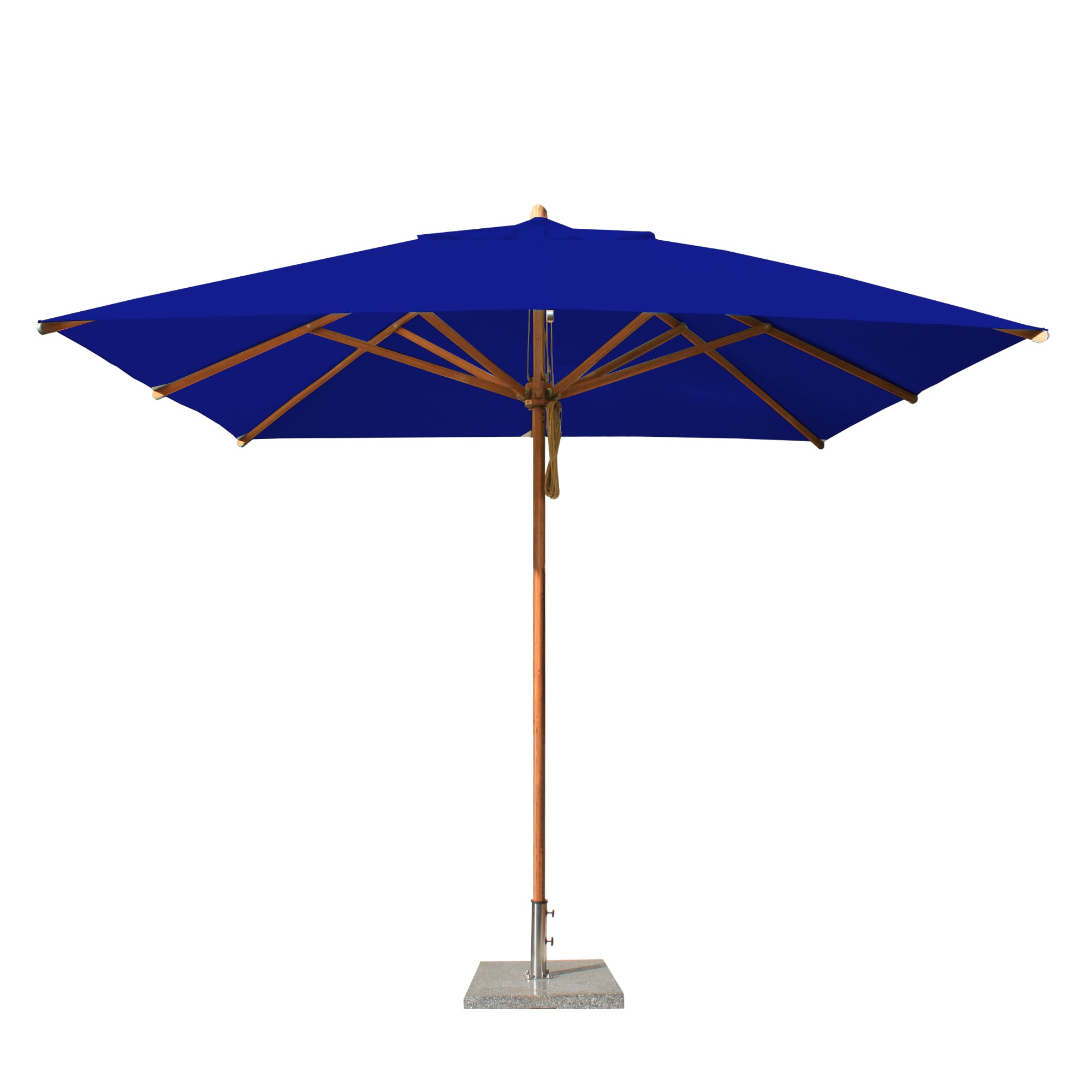 Levante 10' Square Bamboo Market Umbrella