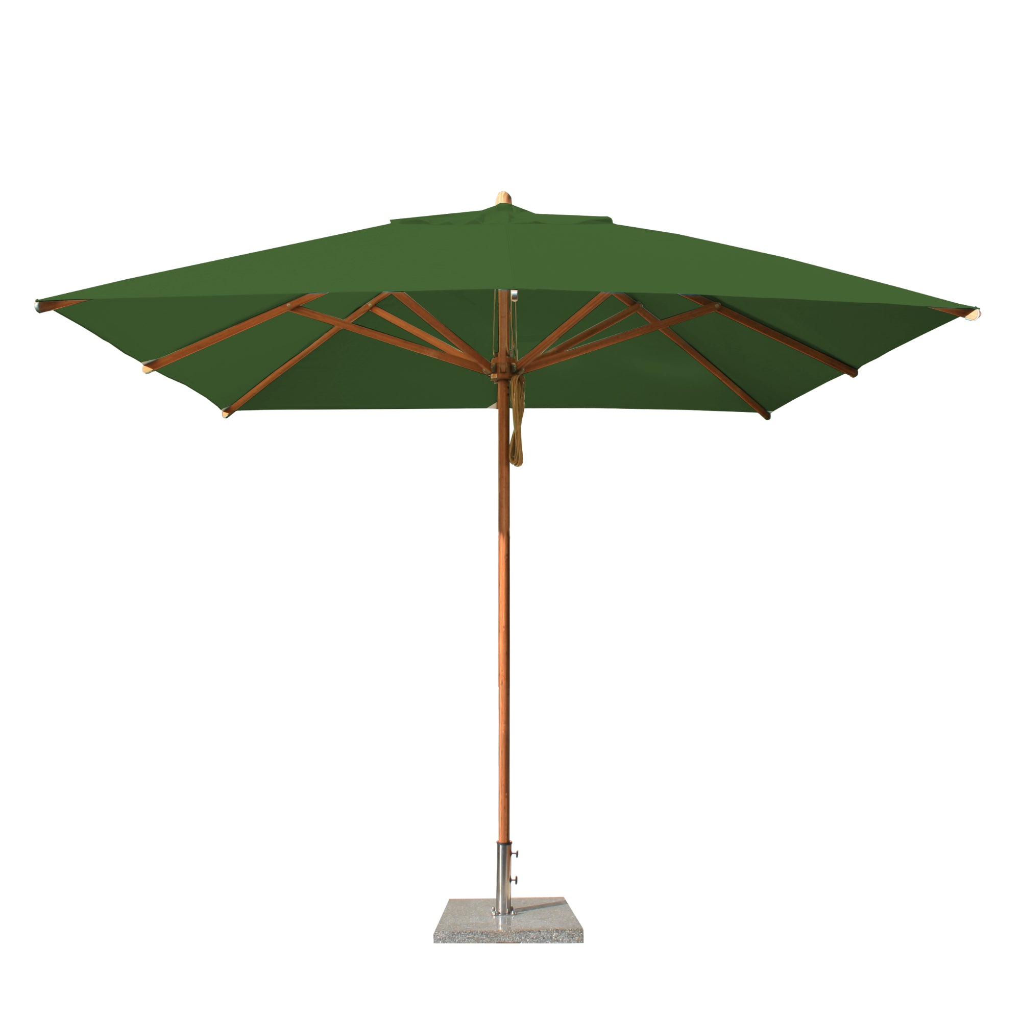 Levante 10' Square Bamboo Market Umbrella