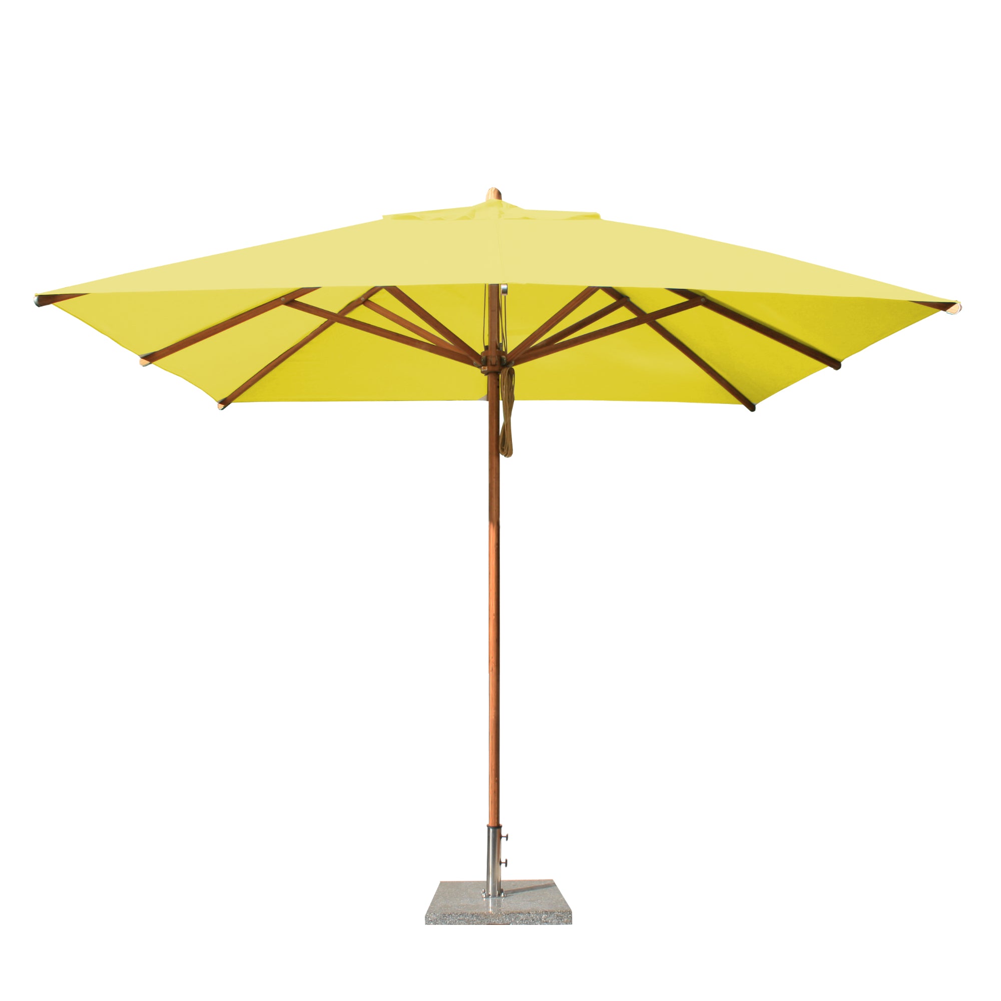 Levante 10' Square Bamboo Market Umbrella