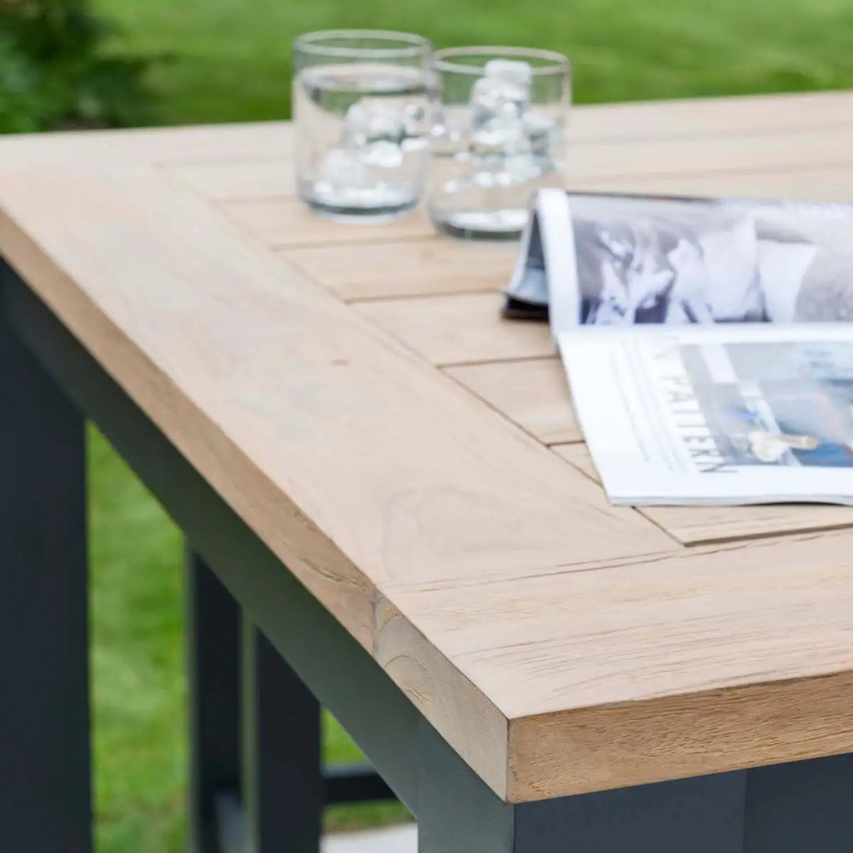 40-inch Elba Dining Table With Teak Top