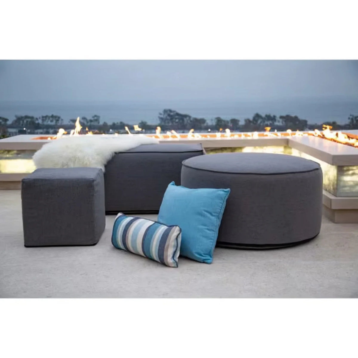 42" Round Pouf SWPOUF-CO42R-CSH by Sunset West 3