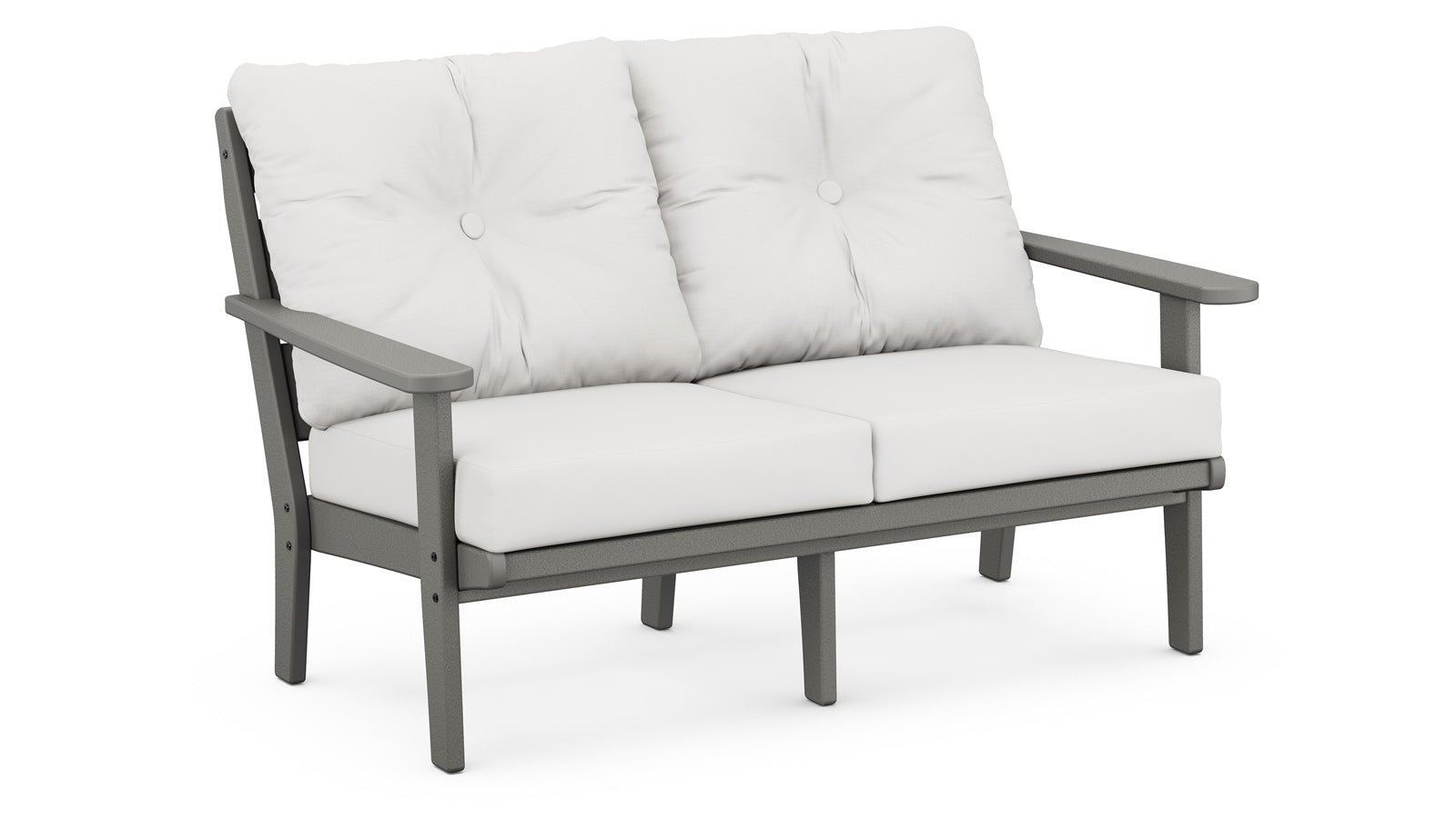 Lakeside Deep Seating Loveseat Settee - Slate Grey