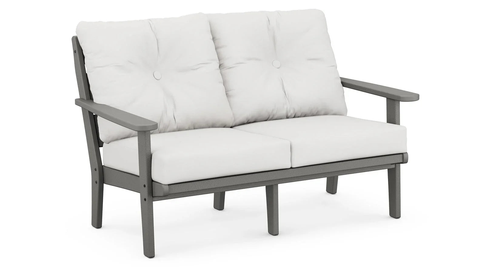 Lakeside Deep Seating Loveseat Settee - Slate Grey