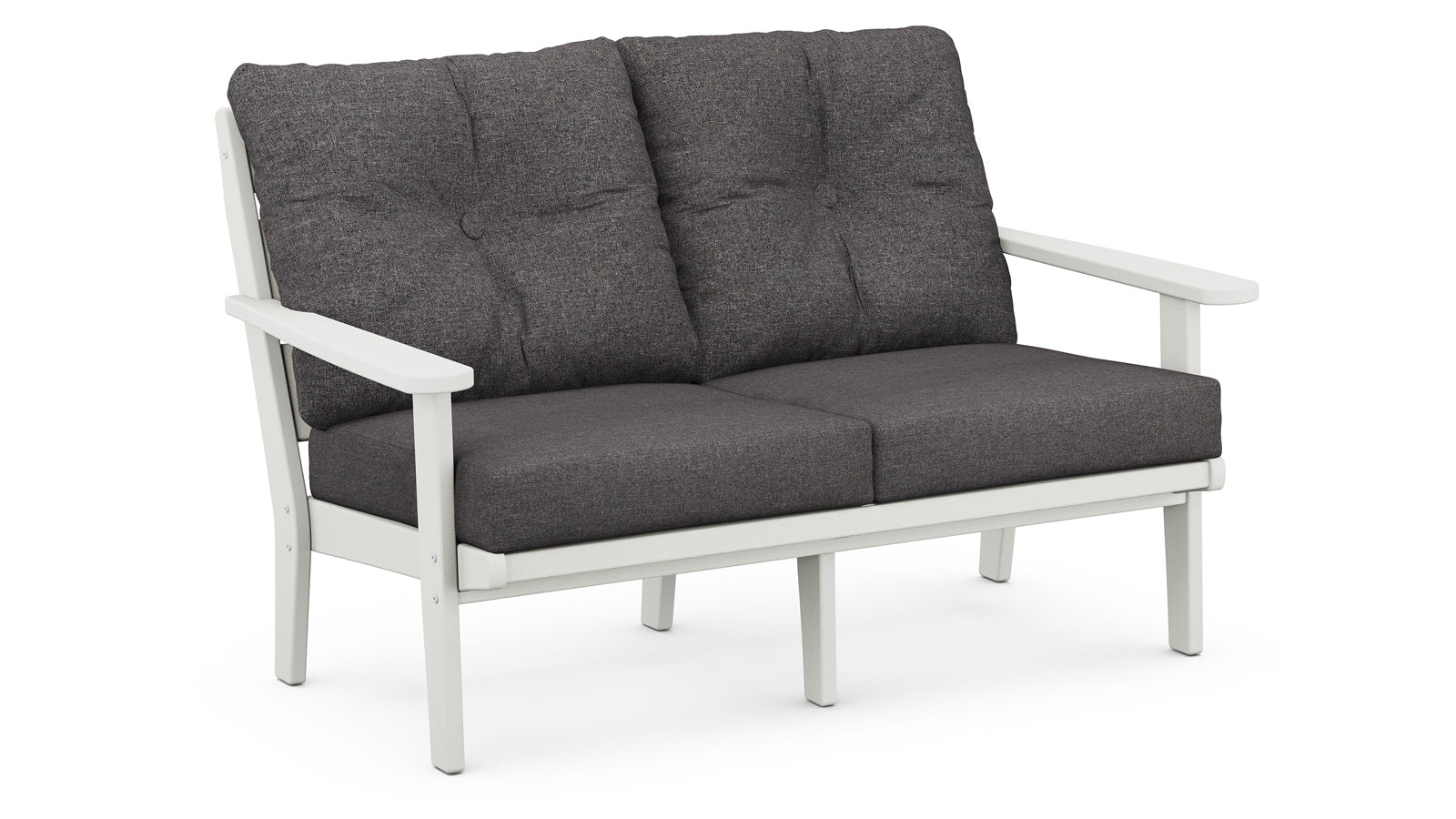Lakeside Deep Seating Loveseat Settee - Vintage White