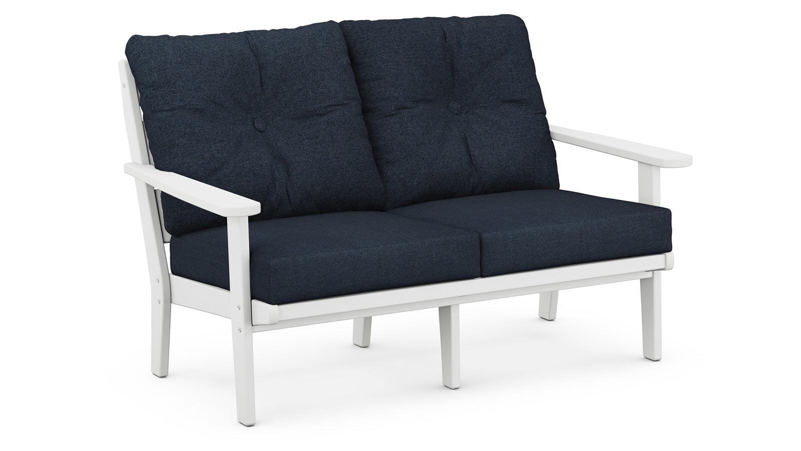 Lakeside Deep Seating Loveseat Settee - White