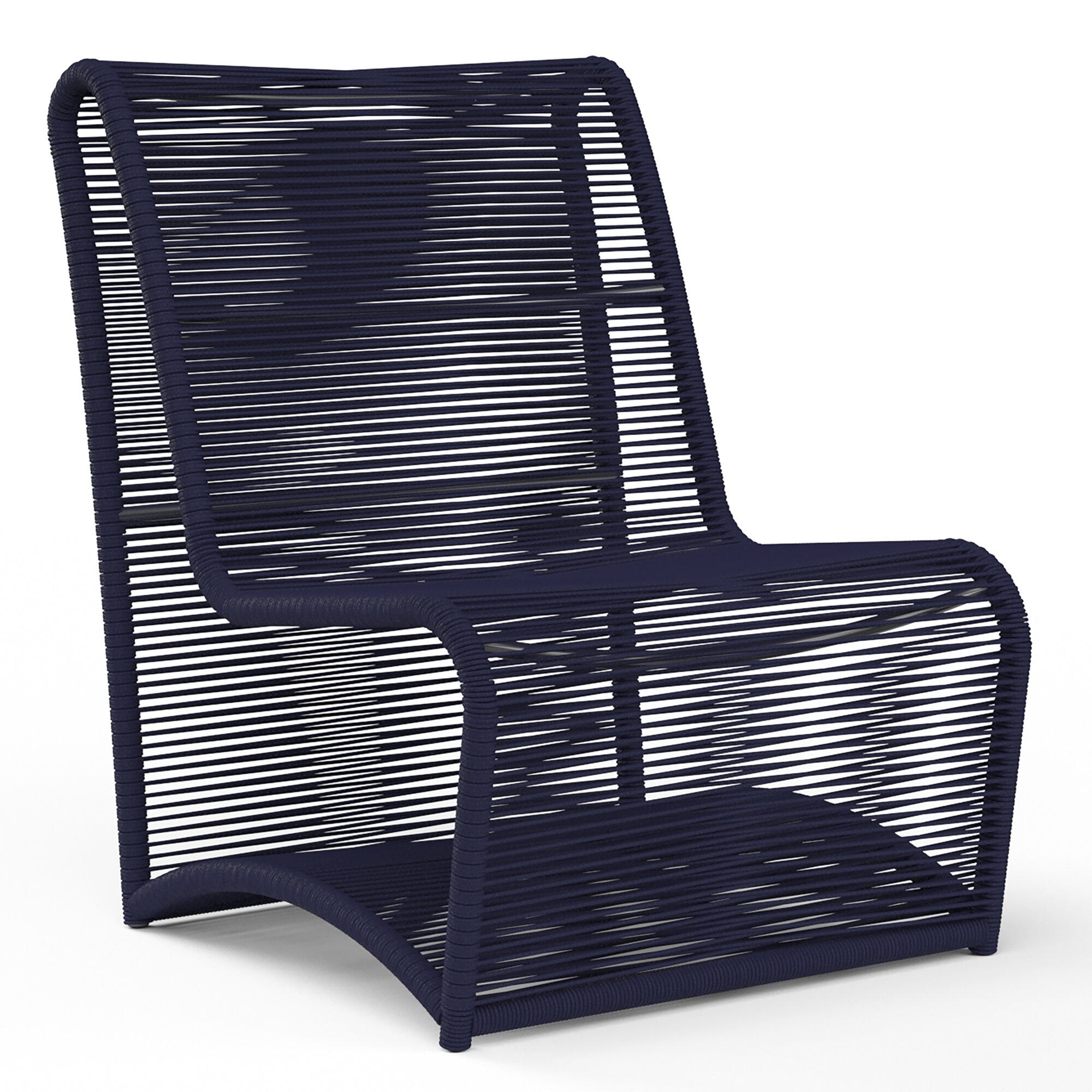 Sunset West Marino Rope Armless Club Chair