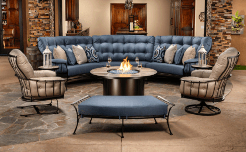 Monterra Curved Bench Ottoman