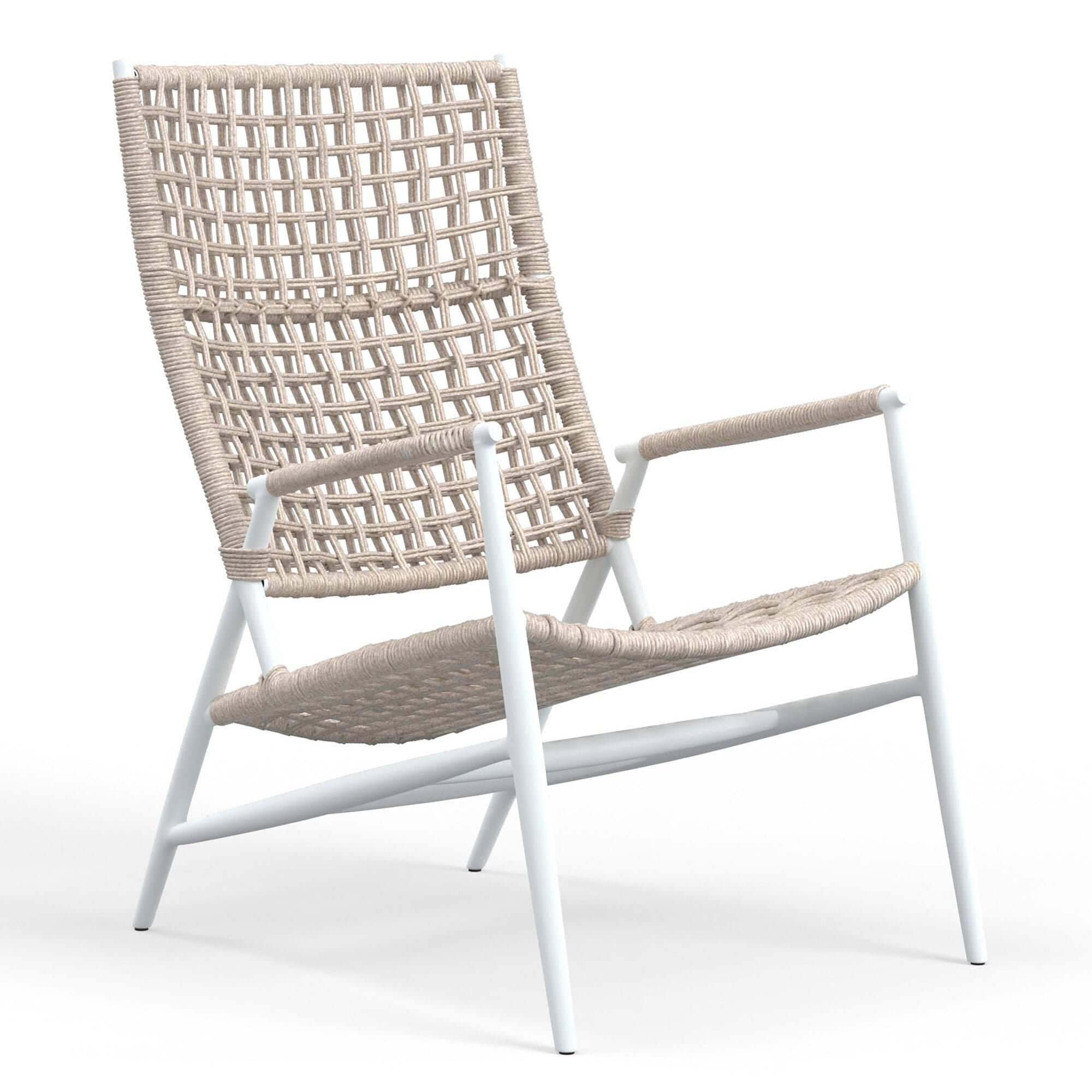 Sunset West Bahia Rope High Back Accent Chair