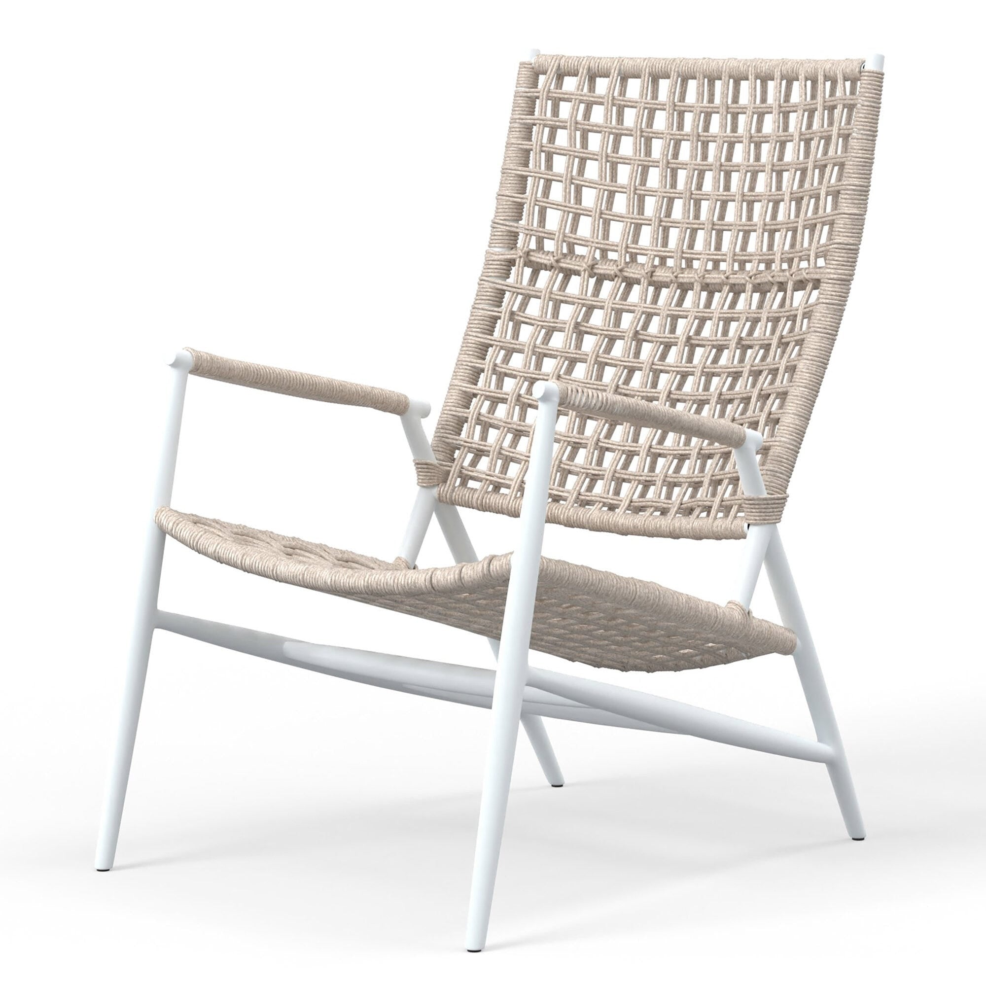 Sunset West Bahia Rope High Back Accent Chair