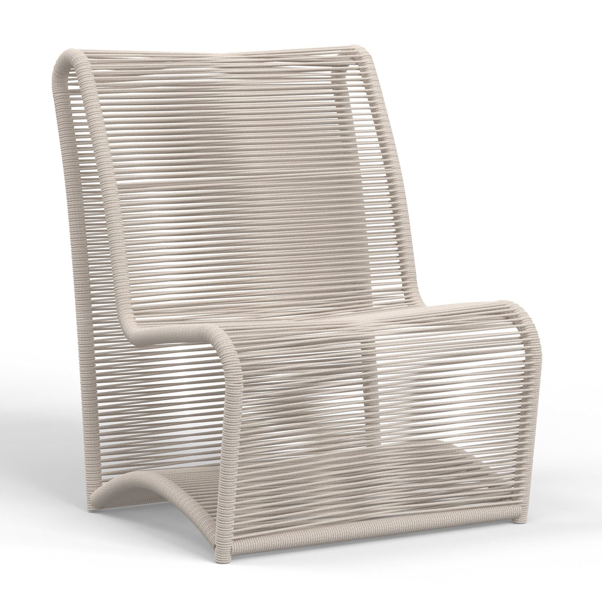 Sunset West Sand Rope Armless Club Chair