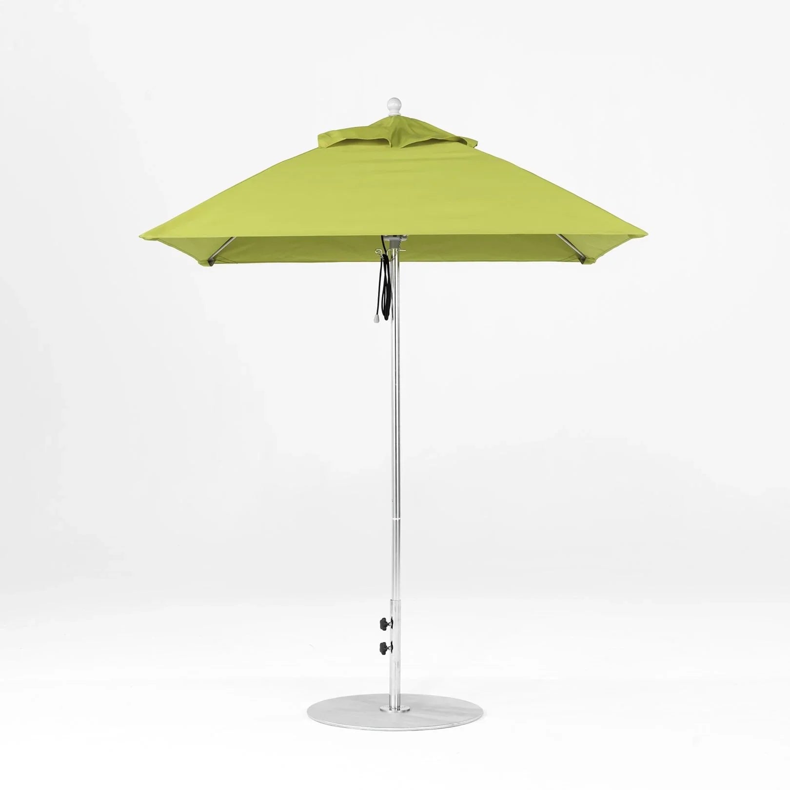 Monterey Aluminum 6.5' Pulley Lift Square Umbrella w/ Fiberglass Ribs
