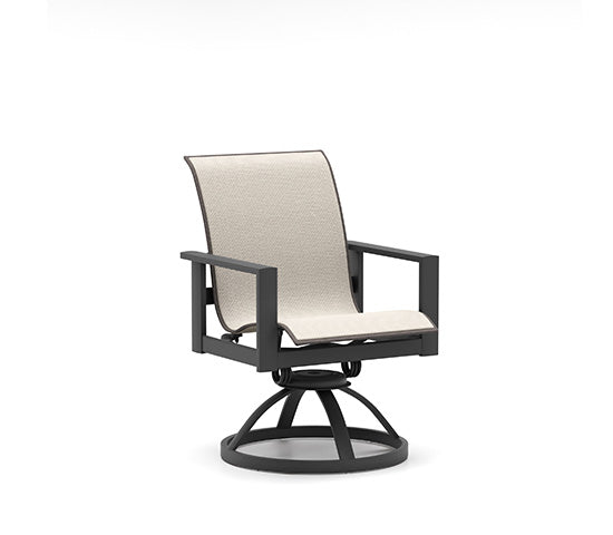 Homecrest Elements Padded Sling Low Back Swivel Rocker 51890