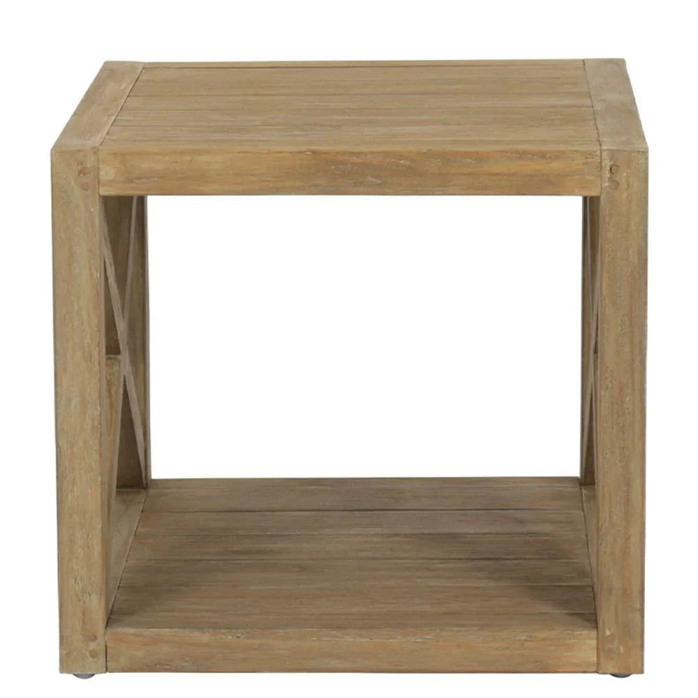 Coastal 22" Square X End Table