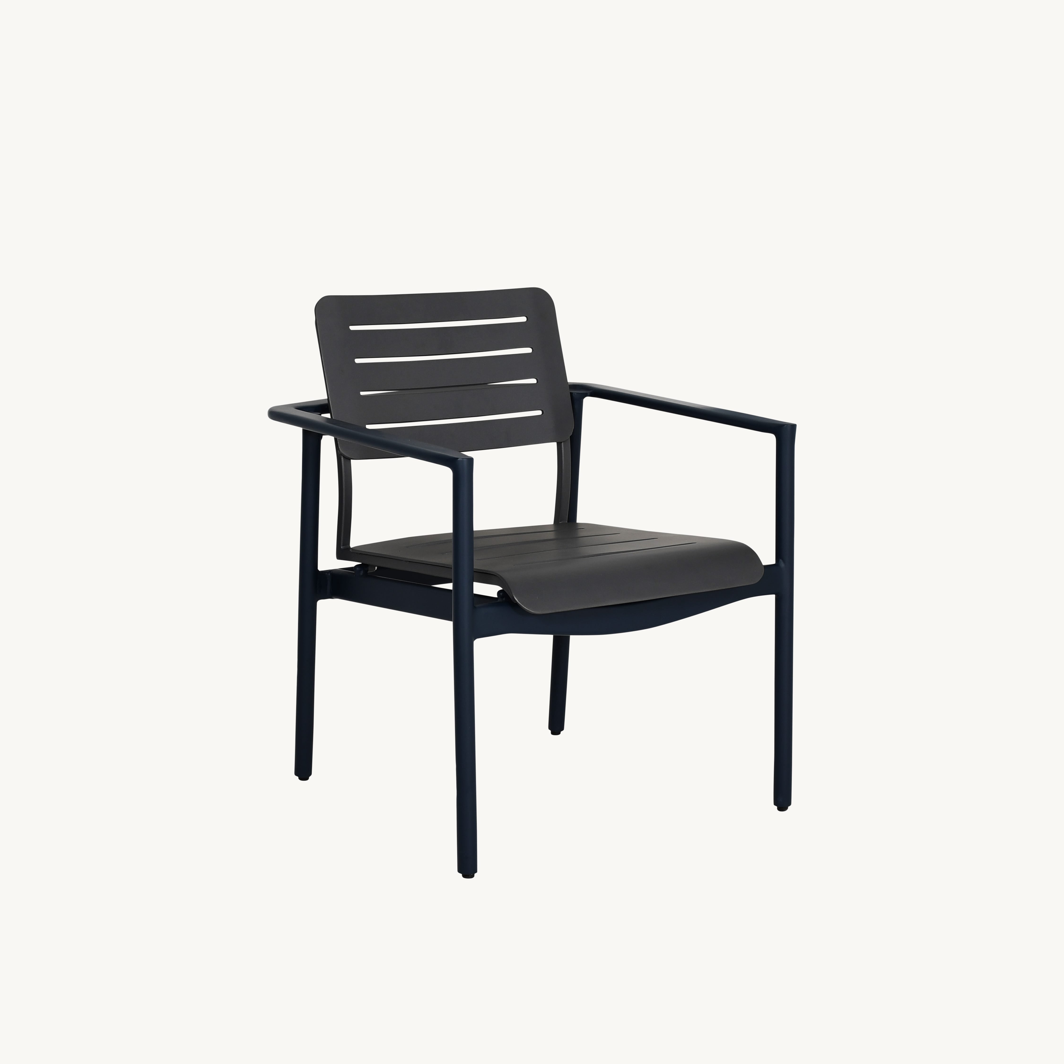 Davenport Stackable Slats Arm Dining Chair 5ZQ40 by Castelle