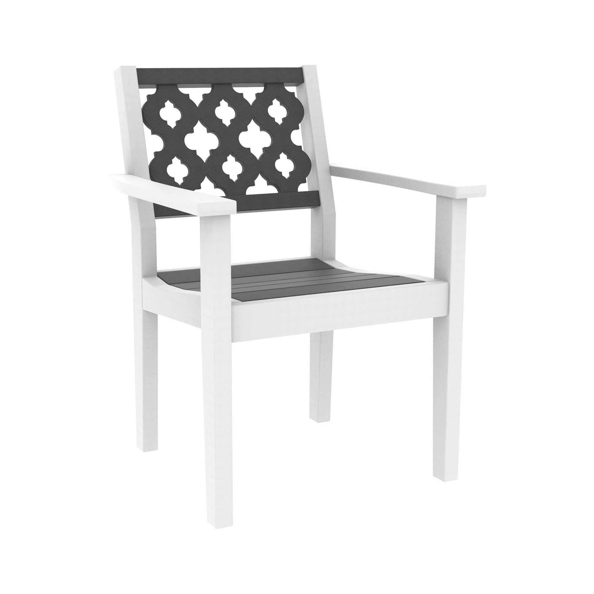 Seaside Casual Greenwich Dining Arm Chair Provencal Back