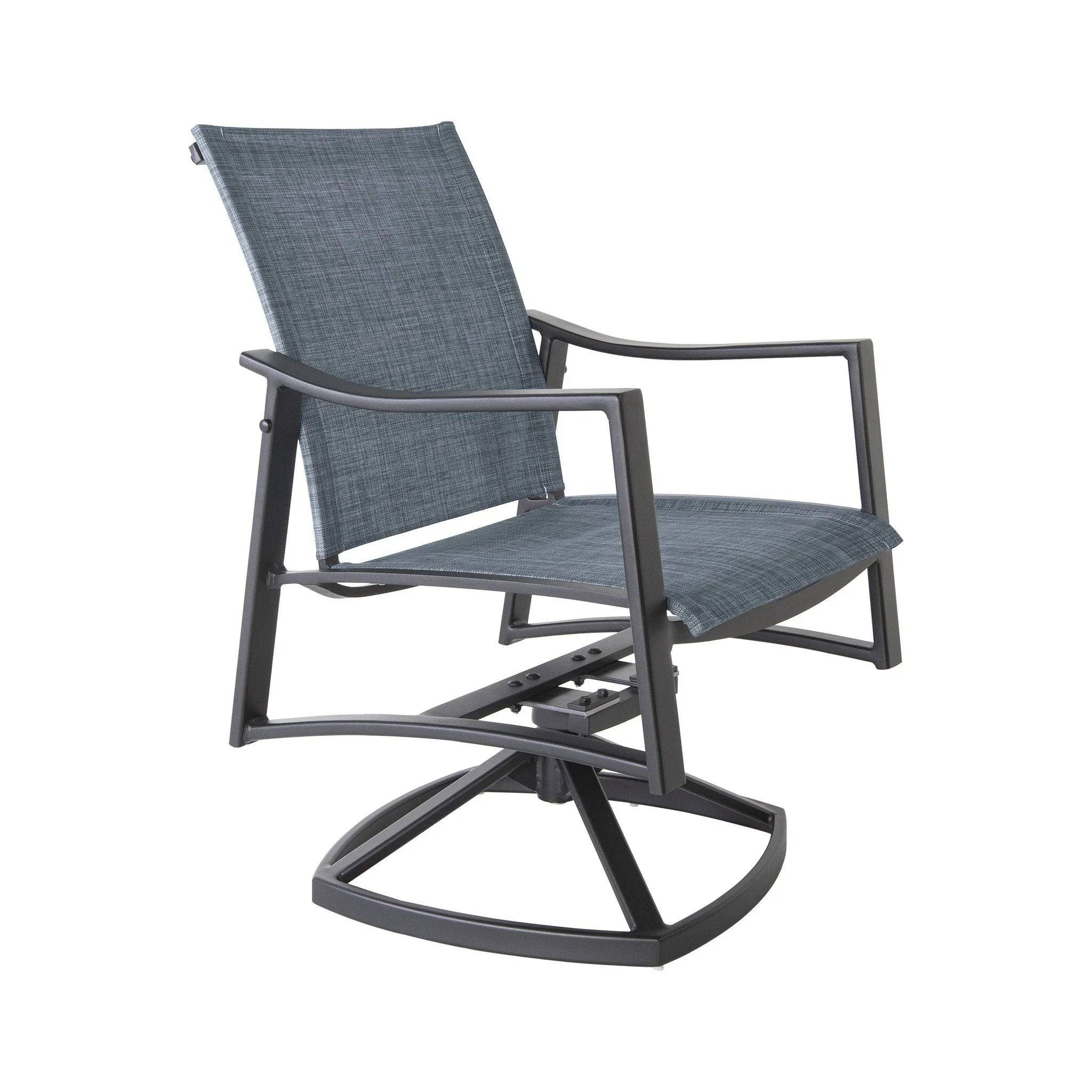 Avana Sling Swivel Rocker Dining Arm Chair