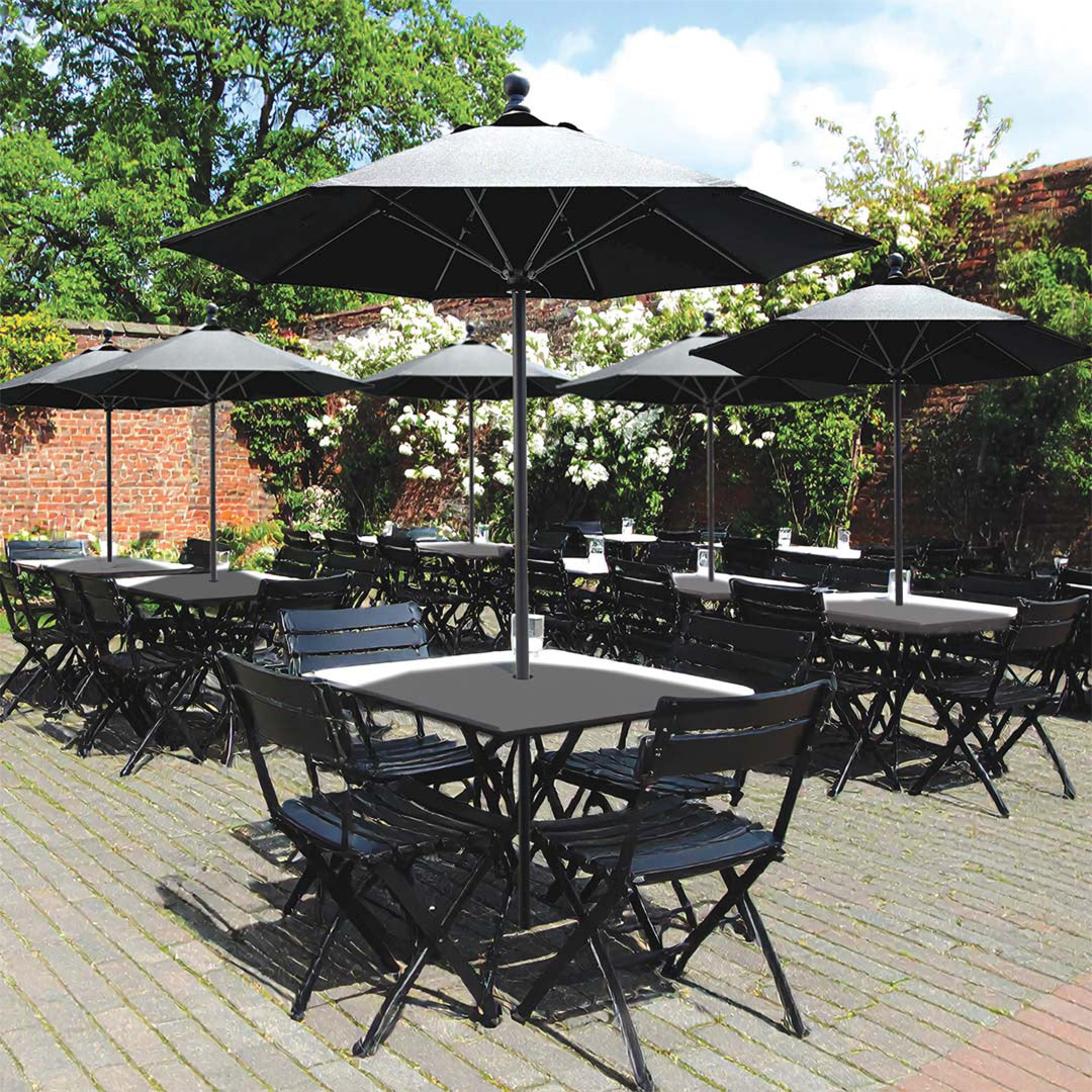 Galtech 6' Octagon Commercial Market Umbrella w/ Fiberglass Ribs (715)