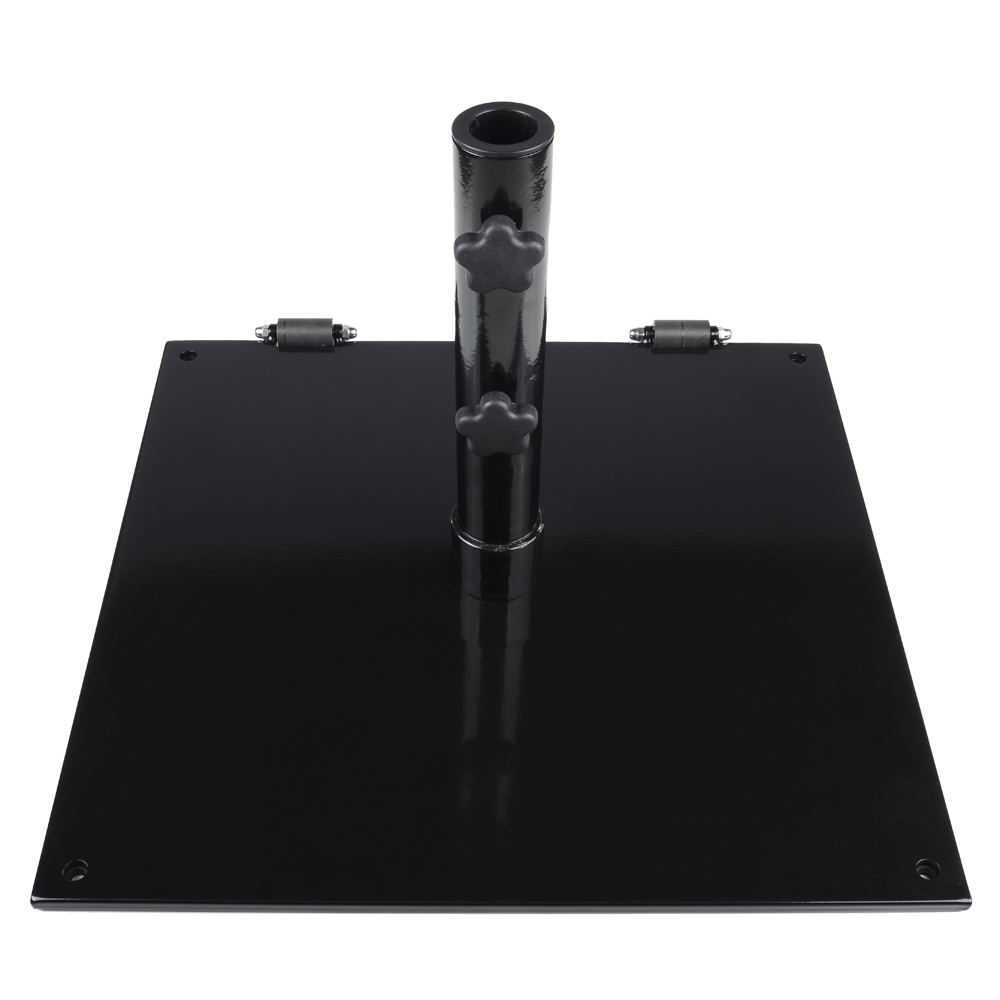 Steel Plate 75 lbs. Freestanding Umbrella Base w/ Wheels