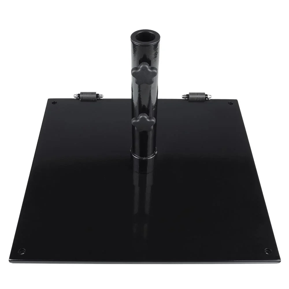 Steel Plate 75 lbs. Freestanding Umbrella Base w/ Wheels