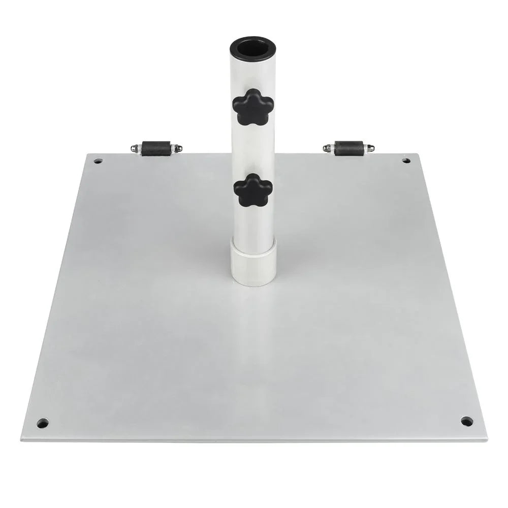 Steel Plate 75 lbs. Freestanding Umbrella Base w/ Wheels